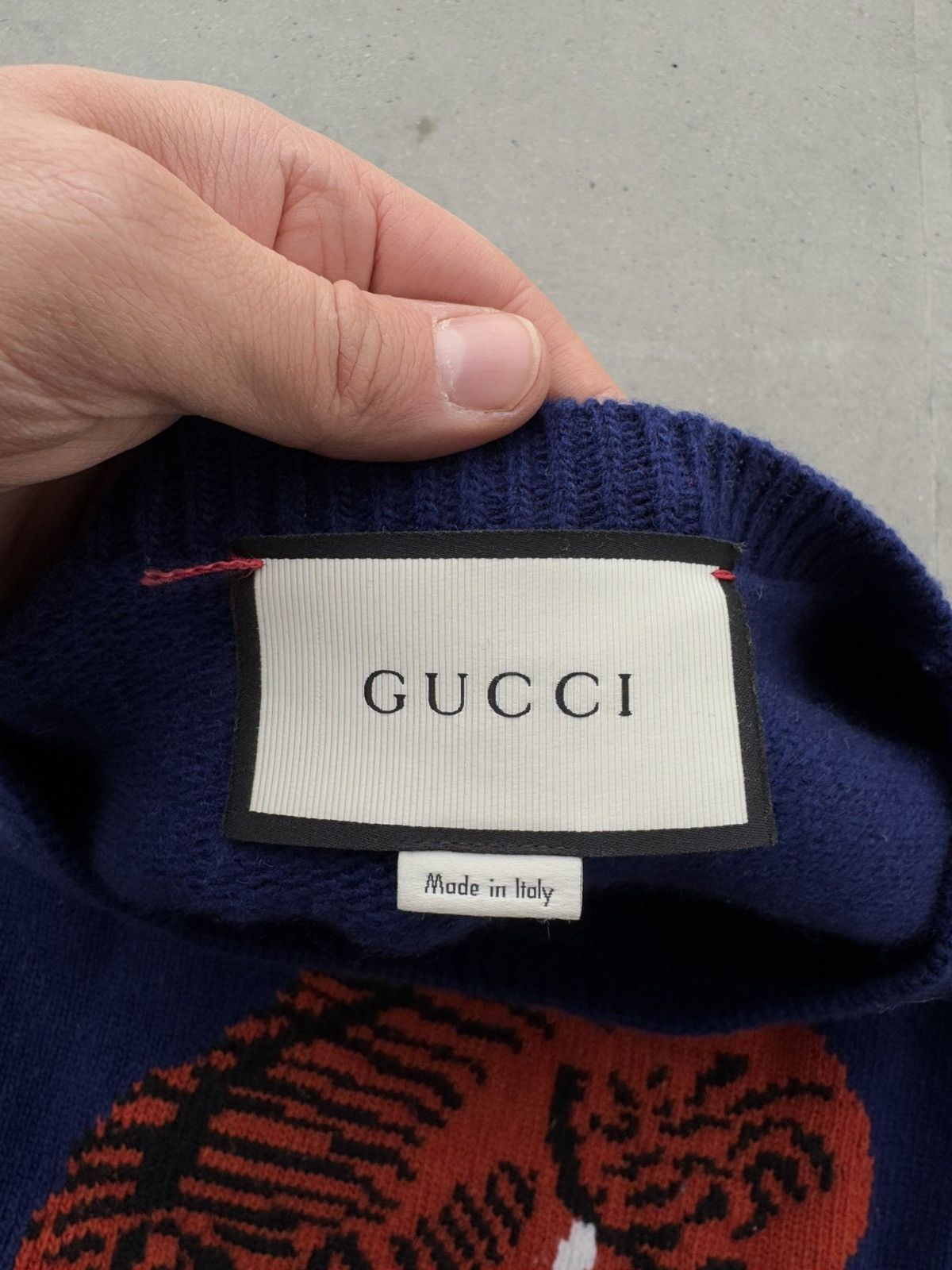 Designer × Gucci *RARE* Gucci bengal tiger knit sweater Size US XL / EU 56 / 4 - 4 Thumbnail