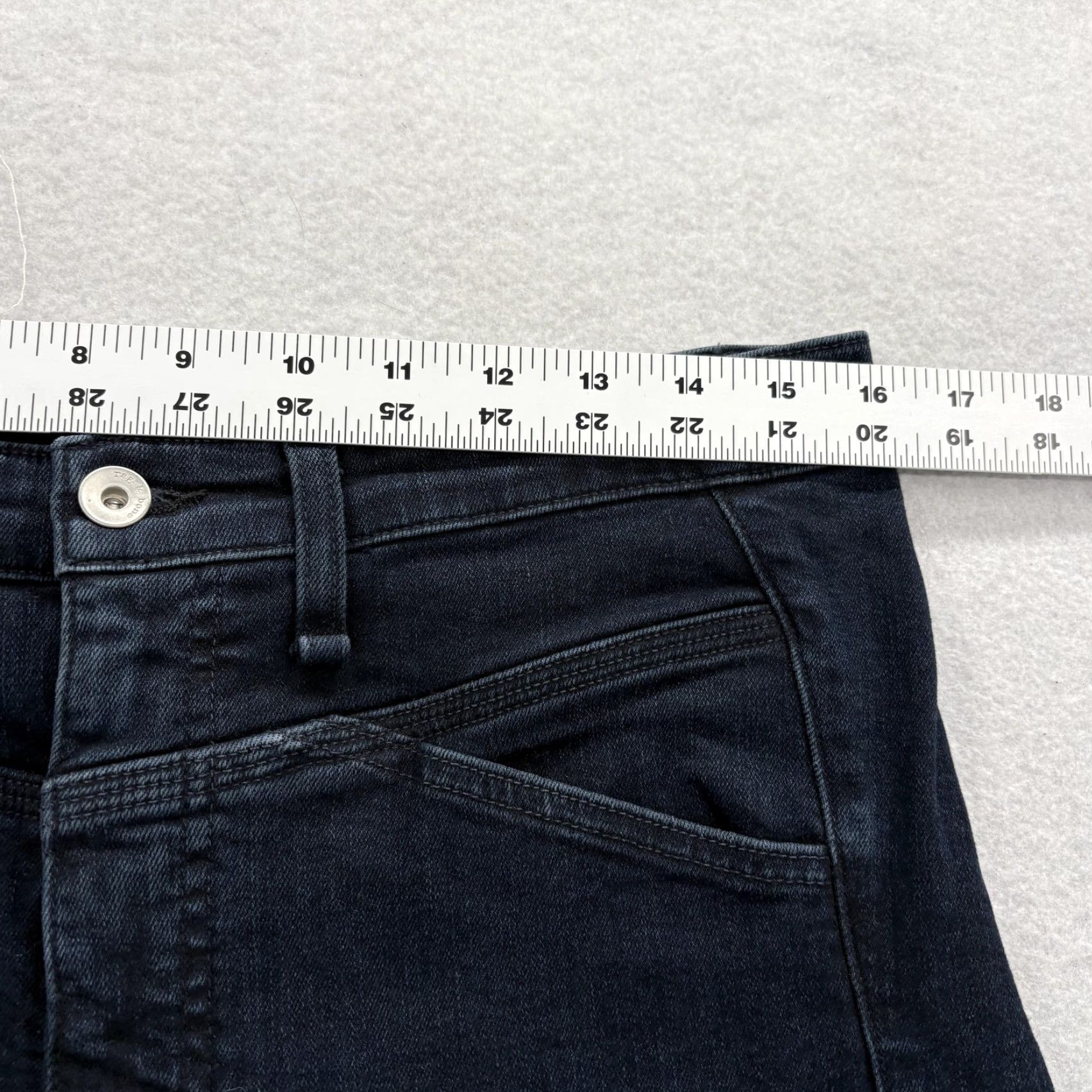 Rag & Bone rag & bone Jane Super High Rise Skinny Jeans Womens 32 Blue Denim Stretch USA Size 24" / US 00 / IT 34 - 7 Thumbnail