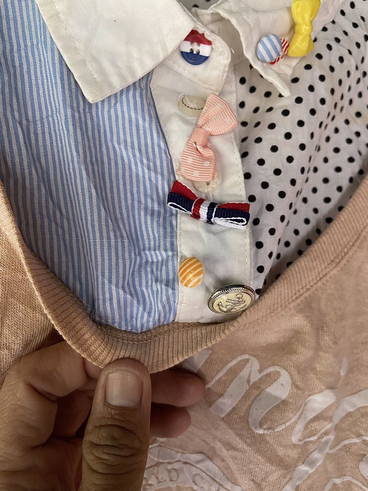 Beauty Beast × Hysteric Glamour × Japanese Brand DOUBLE LAYER DIGNIFY GRAIFIY SWEATSHIRT BUTTON UP SHIRT Size US M / EU 48-50 / 2 - 6 Thumbnail