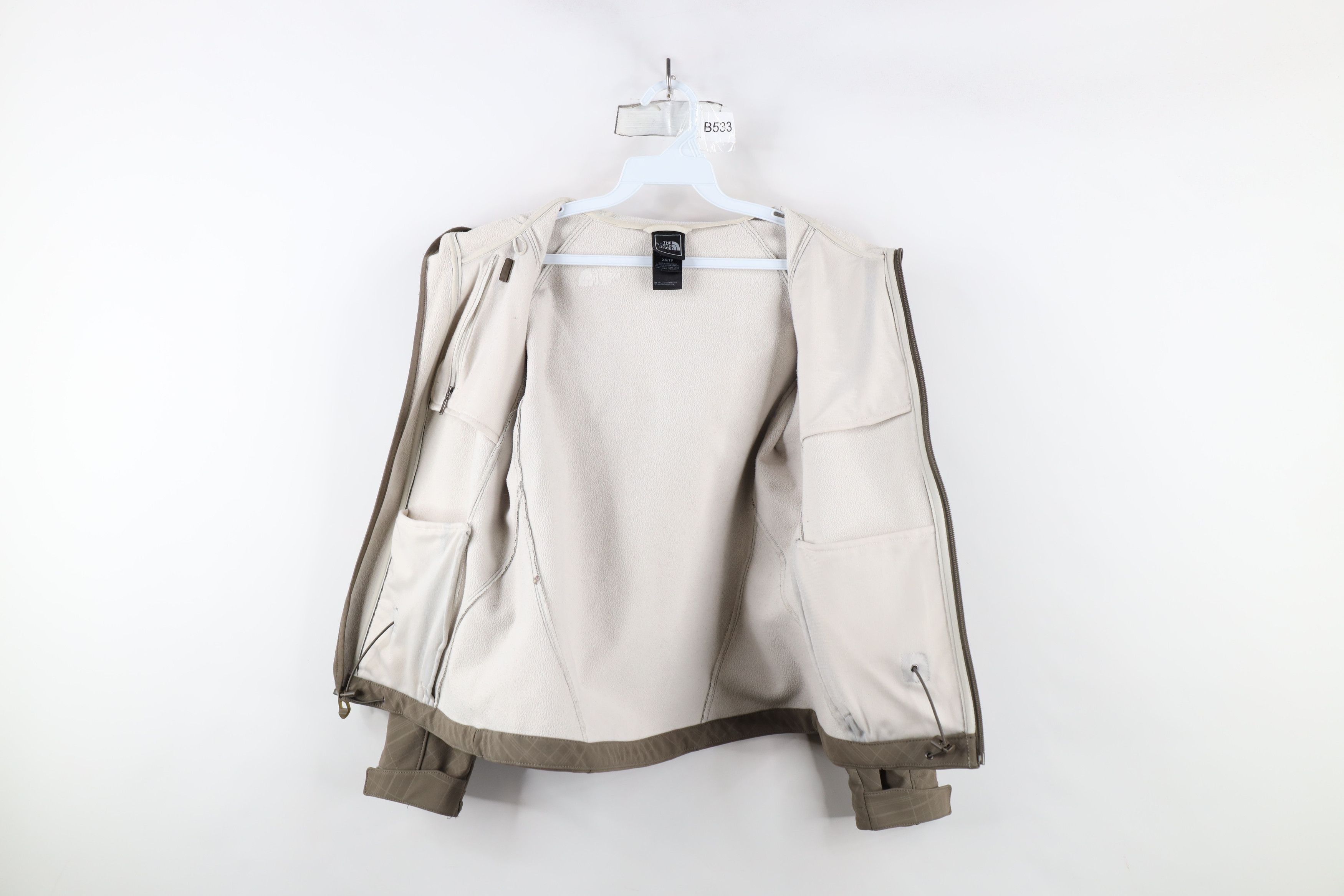 The North Face × Vintage The North Face Fleece Lined Soft Shell Hooded Jacket Brown Size XS / US 0-2 / IT 36-38 - 9 Thumbnail