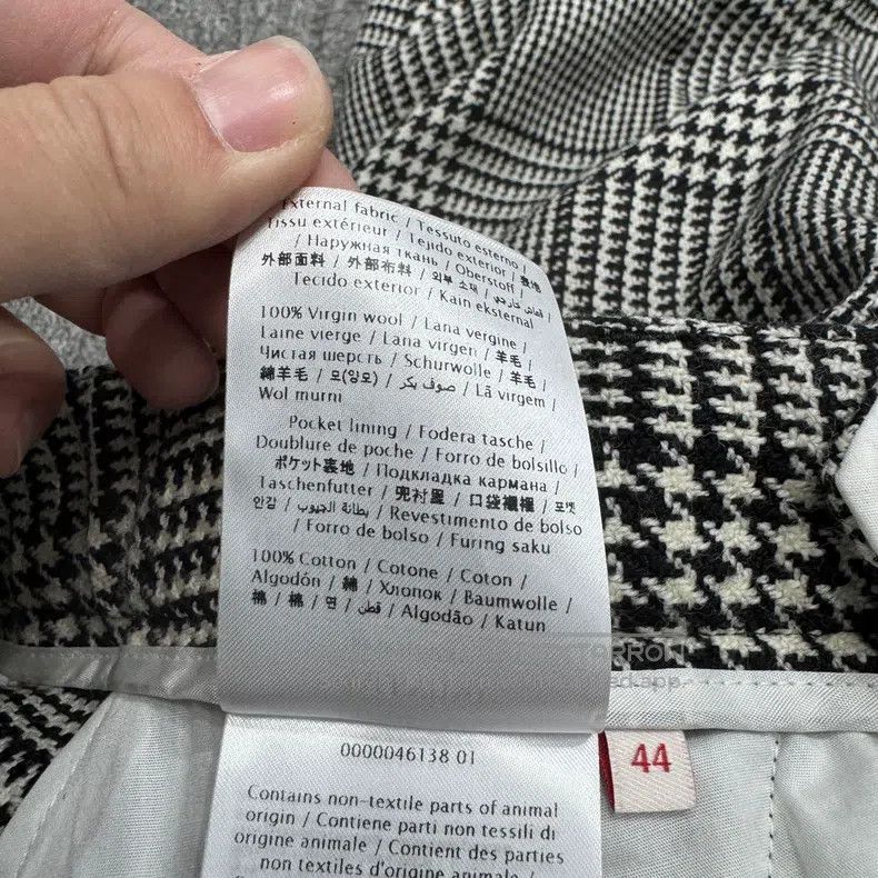 Valentino Valentino Houndstooth wool slacks Size 28" / US 6 / IT 42 - 4 Thumbnail