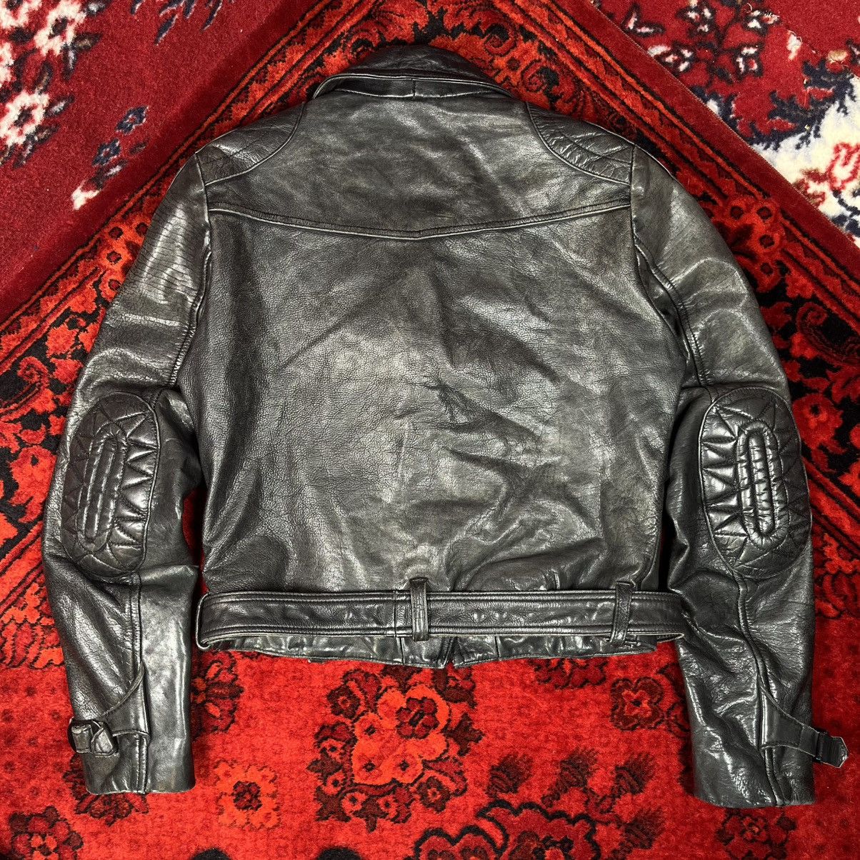 Acne Studios ACNE STUDIOS JEANS Leather Biker Jacket CLARE Shoulder Pads Size L / US 10 / IT 46 - 6 Thumbnail