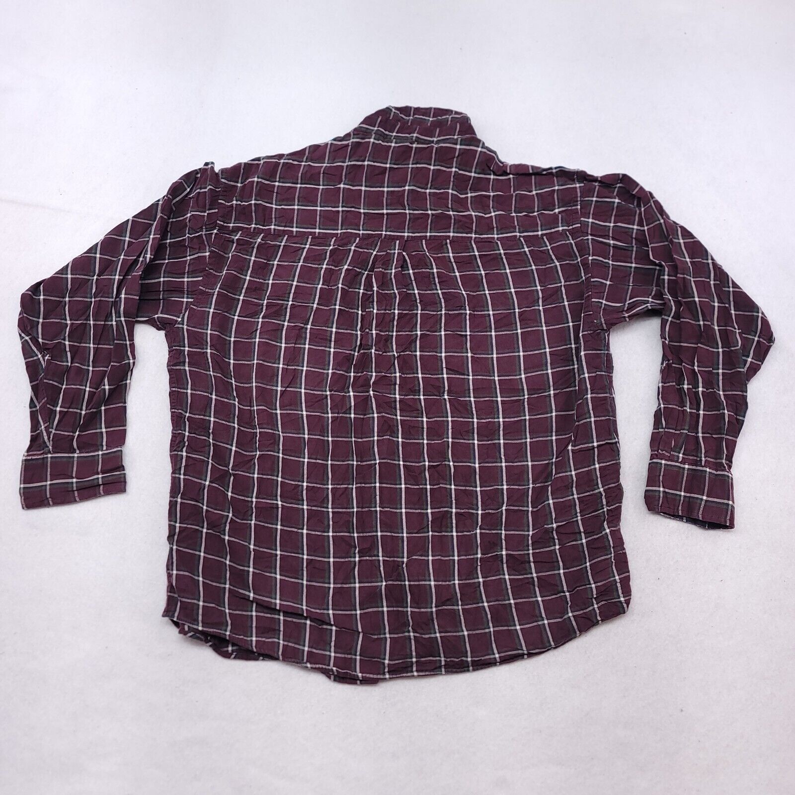 Haggar Haggar Windowpane Flannel Button Up Shirt Mens Size XL Red Size US XL / EU 56 / 4 - 8 Thumbnail