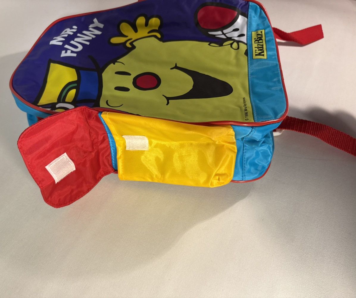 Vintage Vintage 90s Mr. Men Mr. Funny Kidz Biz Purple Green Backpack Size ONE SIZE - 4 Thumbnail