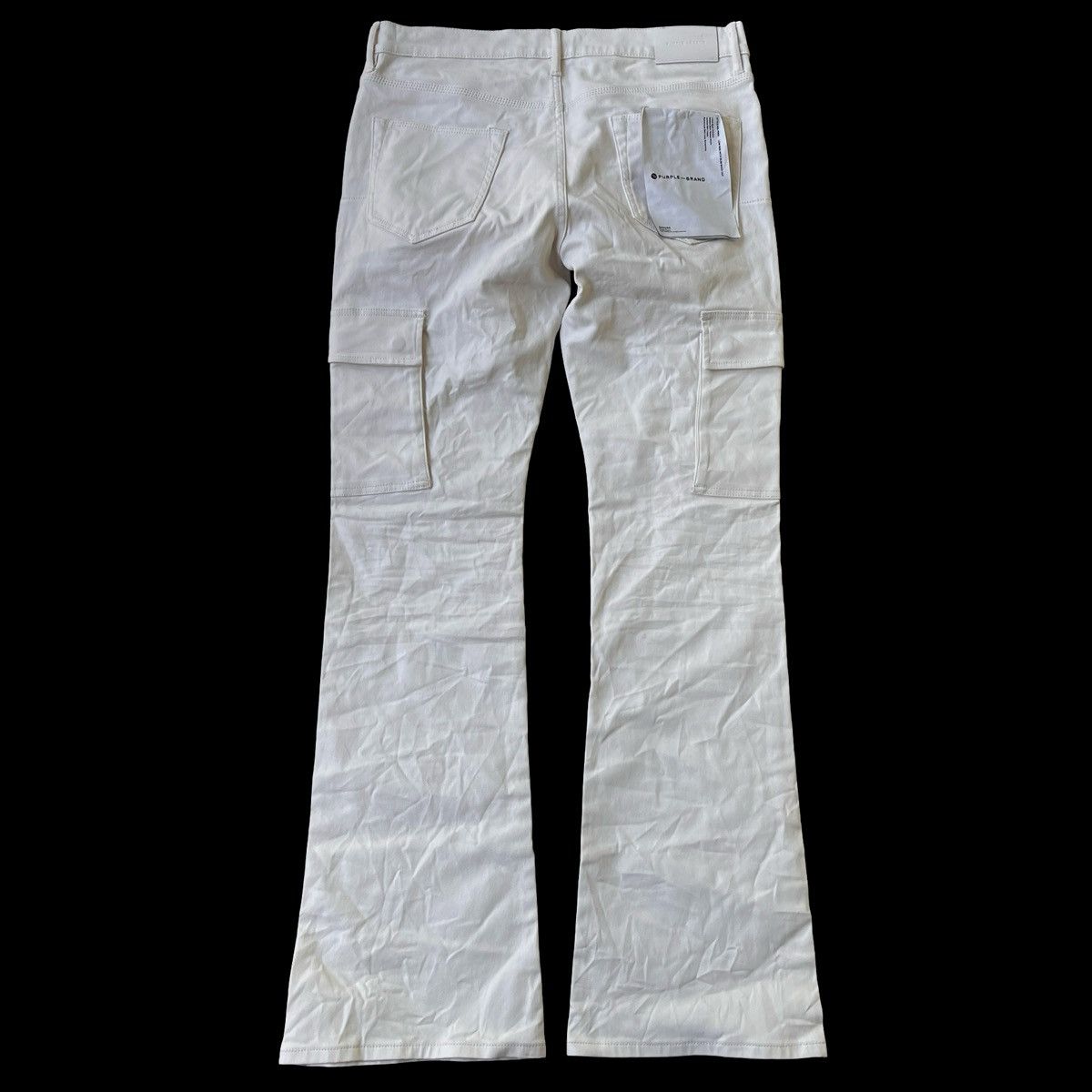 Purple PURPLE BRAND p004 Cargo Flared Jeans White Size 34 Size US 34 / EU 50 - 2 Thumbnail