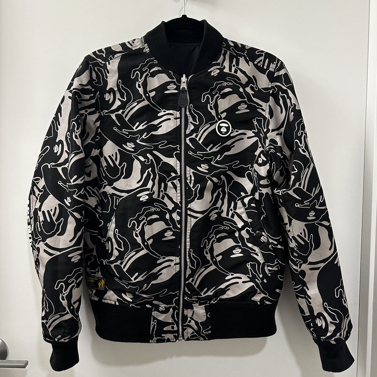 Aape AAPE Reversible Reflective Bomber Jacket Size US S / EU 44-46 / 1 - 8 Thumbnail