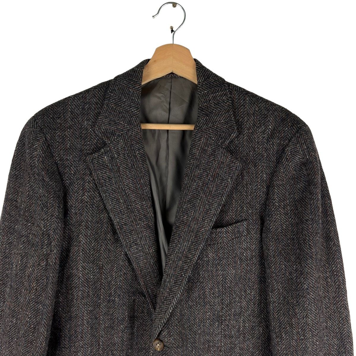 Harris Tweed 🔥VINTAGE HARRIS TWEED WOOL JACKET DOUBLE BREAST Size US M / EU 48-50 / 2 - 2 Thumbnail
