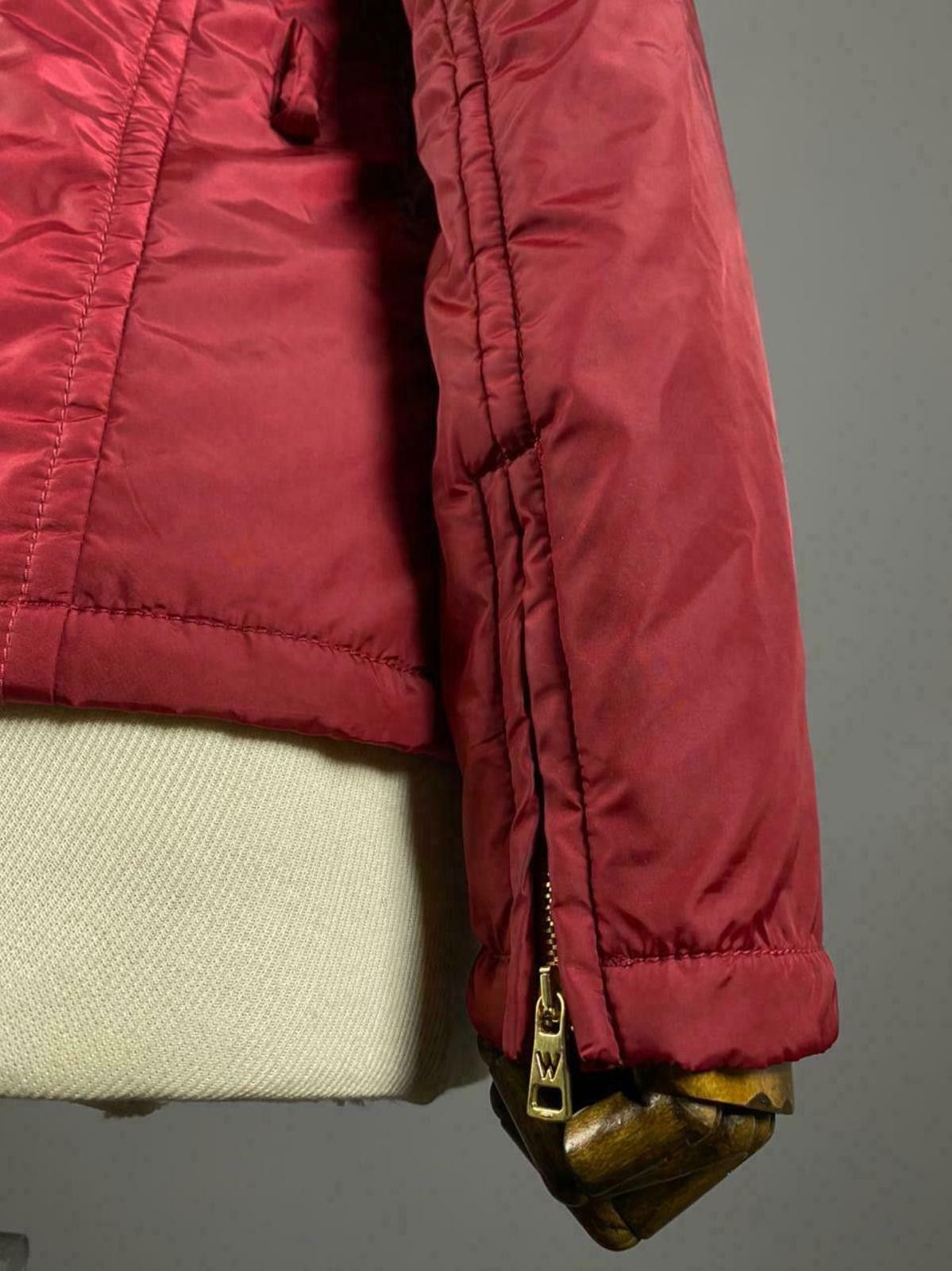 Designer Weekend Max Mara Red Zip Up Nylon Jacket Size GB 8 USA 6 Size M / US 6-8 / IT 42-44 - 10 Thumbnail
