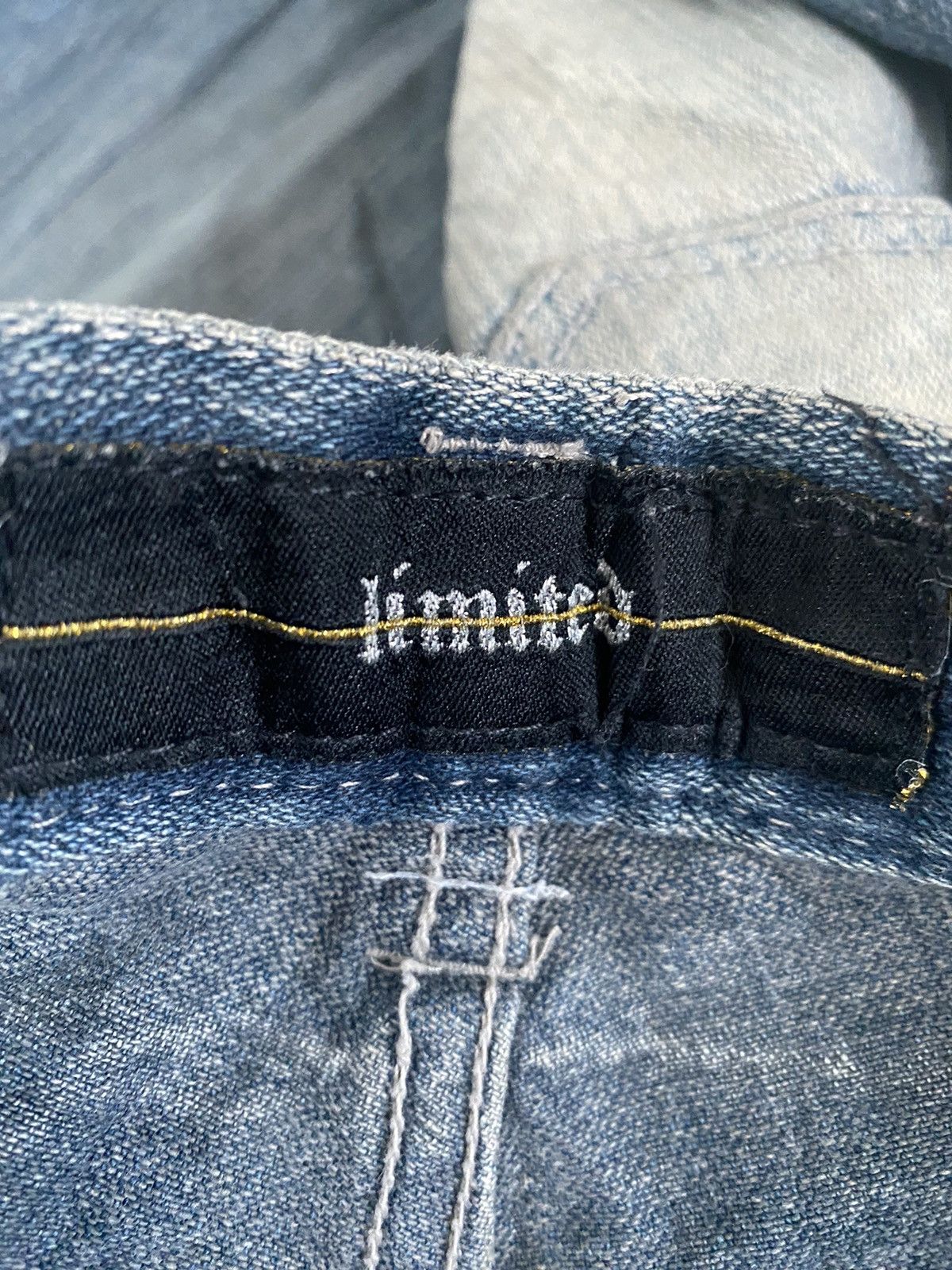 If Six Was Nine × Japanese Brand × KMRii JAPAN BRAND LIMITED DISTRESS DESIGN STRAIGHT DENIM Size US 33 - 6 Thumbnail
