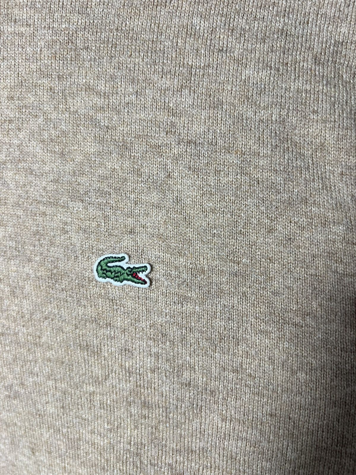 Lacoste 🧶 Vintage Lacoste Woolmark Sweater — Camel — Size XL (FR 6) Size US XL / EU 56 / 4 - 6 Thumbnail