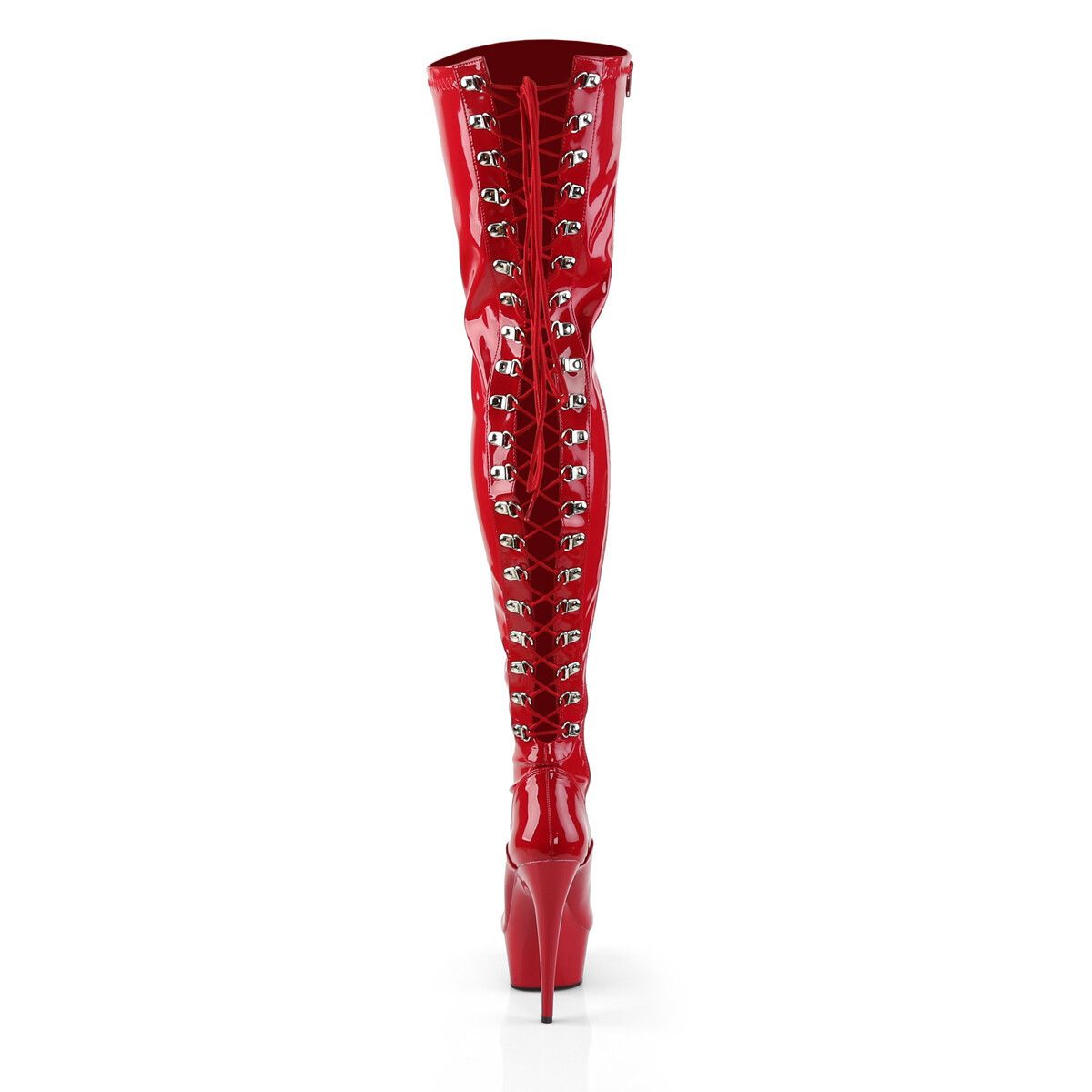Other Delight 3063 Back Lace Thigh High Platform Boots 6" High Hee Size US 10 / IT 40 - 2 Thumbnail