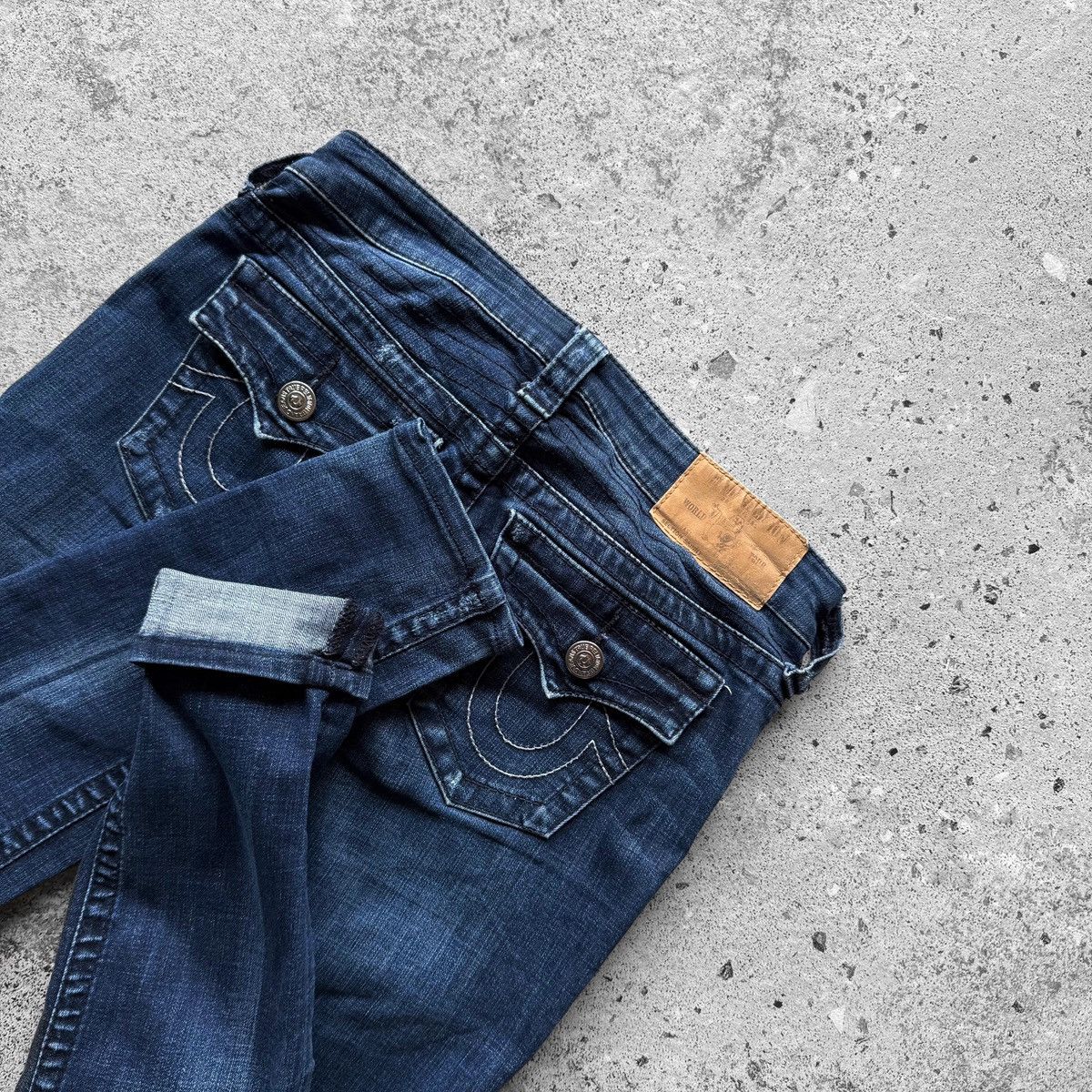 True Religion True Religion Womens Blue Moto Skinny Jeans Zip Closure Size 27" / US 4 / IT 40 - 3 Thumbnail