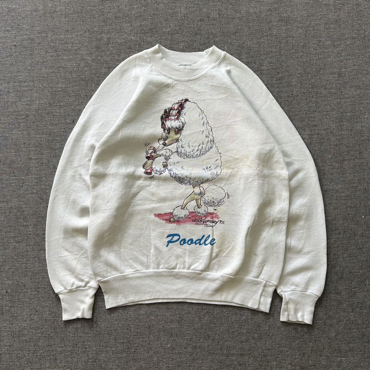 Vintage Vintage Poodle Illustration by Rosalinde Sweatshirt Size US M / EU 48-50 / 2 - 1 Thumbnail