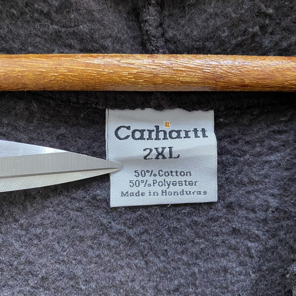 Carhartt Vintage Carhartt Zip Up Hoodie Oversized 2XL Brown Baggy Fit Size US XXL / EU 58 / 5 - 11 Thumbnail