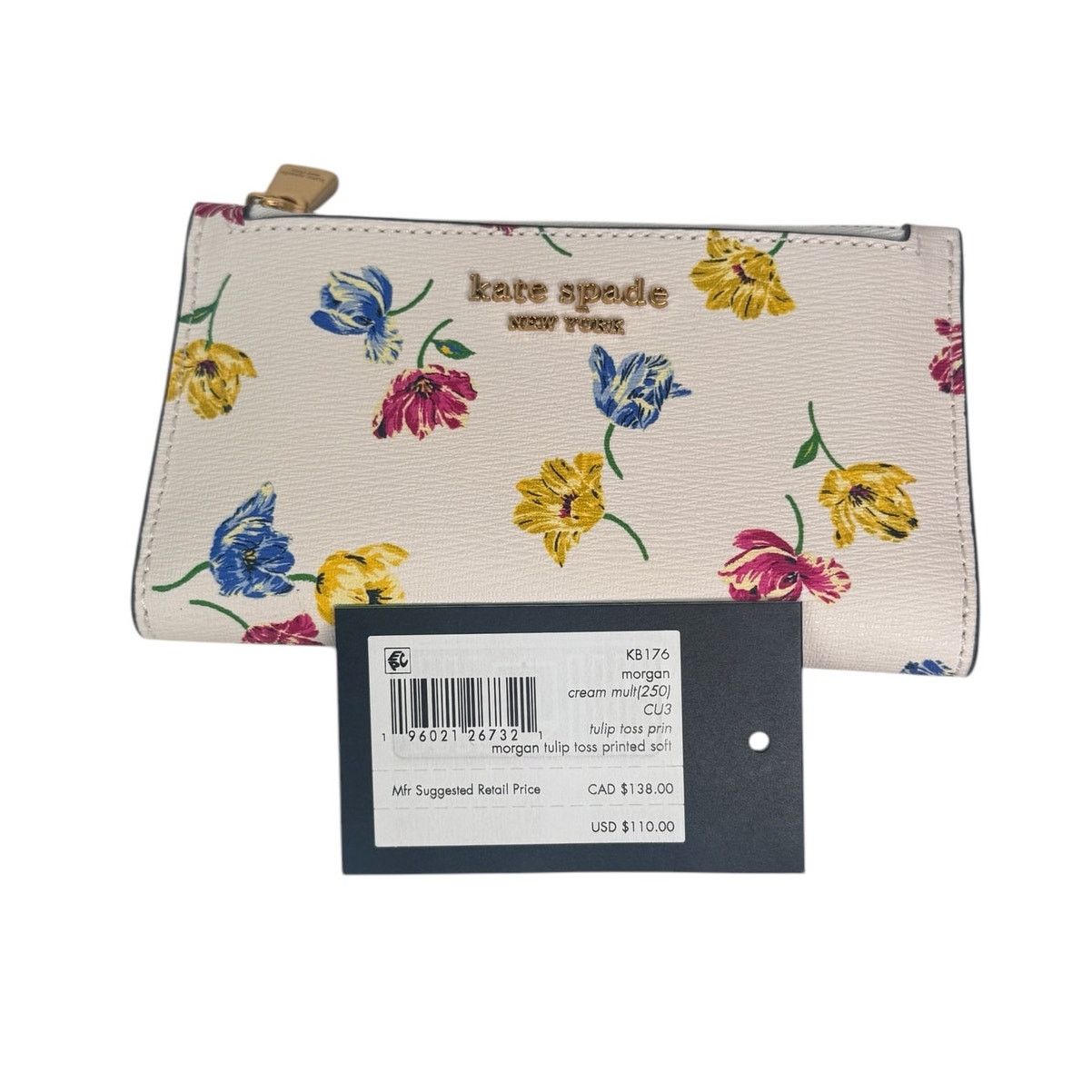 Kate Spade Kate Spade Morgan Tulip Toss Small Slim Bifold Wallet Size ONE SIZE - 2 Thumbnail