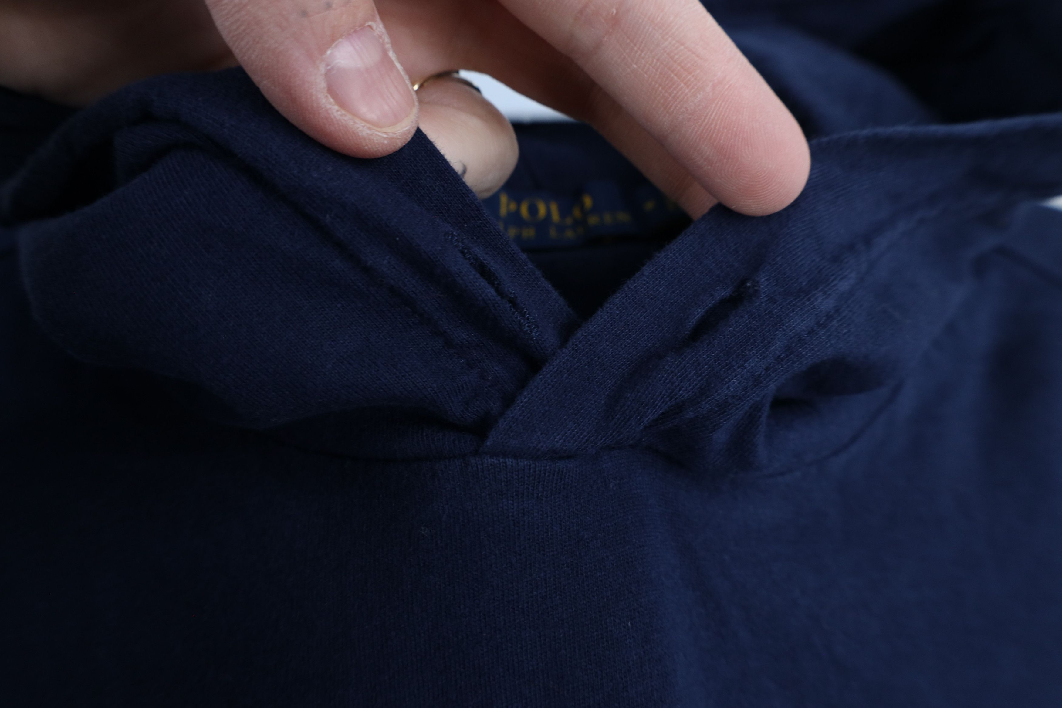 Ralph Lauren Vintage Ralph Lauren Spell Block Letter Hooded T-Shirt Blue Size US M / EU 48-50 / 2 - 8 Thumbnail