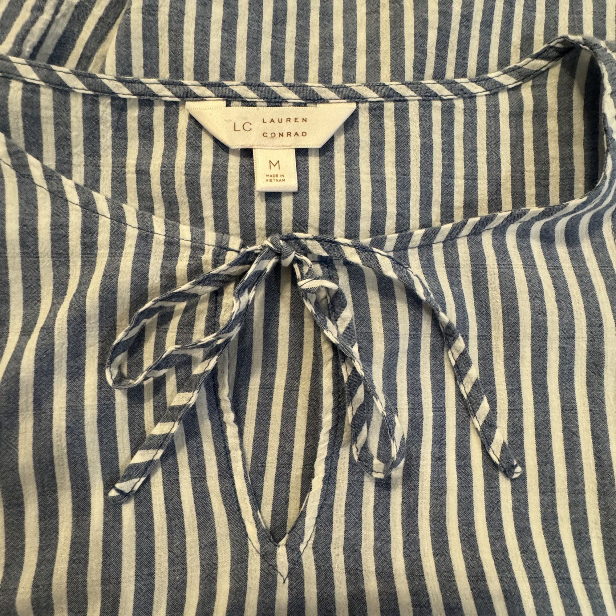 Lauren Conrad Lauren Conrad Women's Stripe Casual Blouse Medium Size M / US 6-8 / IT 42-44 - 4 Thumbnail