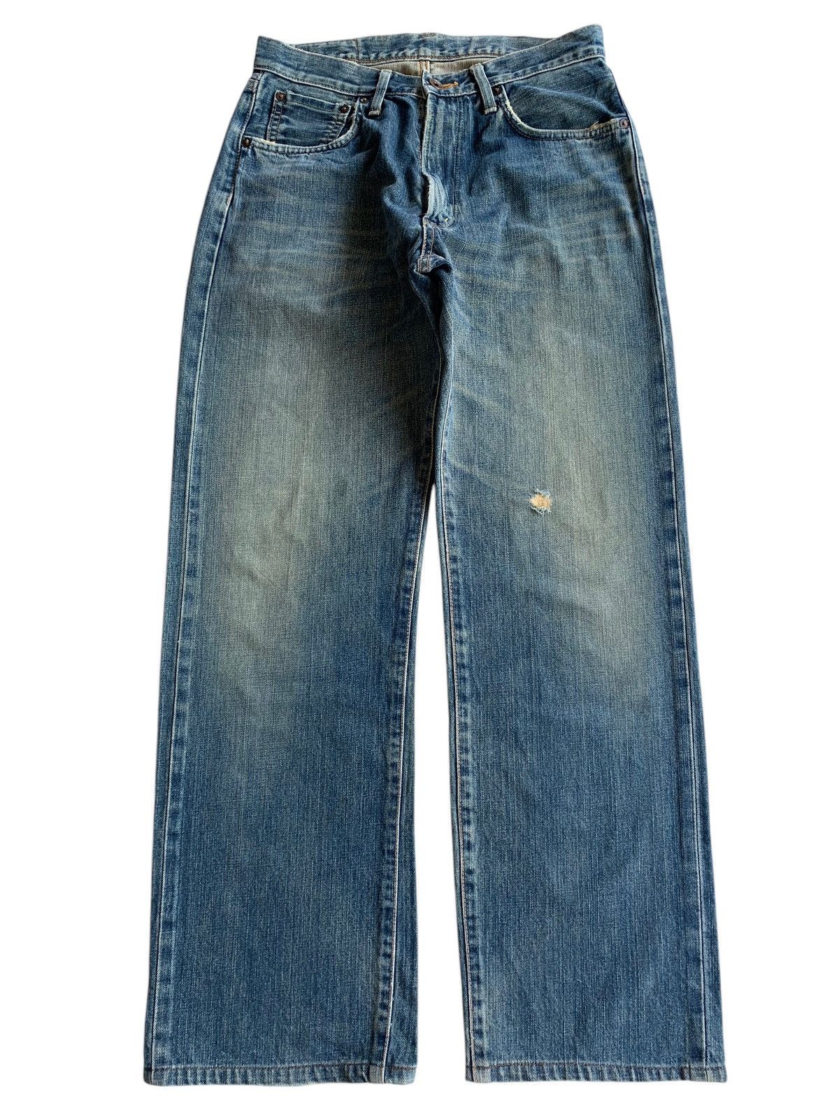 Edwin × Kapital × Vintage VINTAGE EDWIN 505 SELVEDGE RUSTY DISTRESSED DENIM Size US 30 / EU 46 - 1 Thumbnail