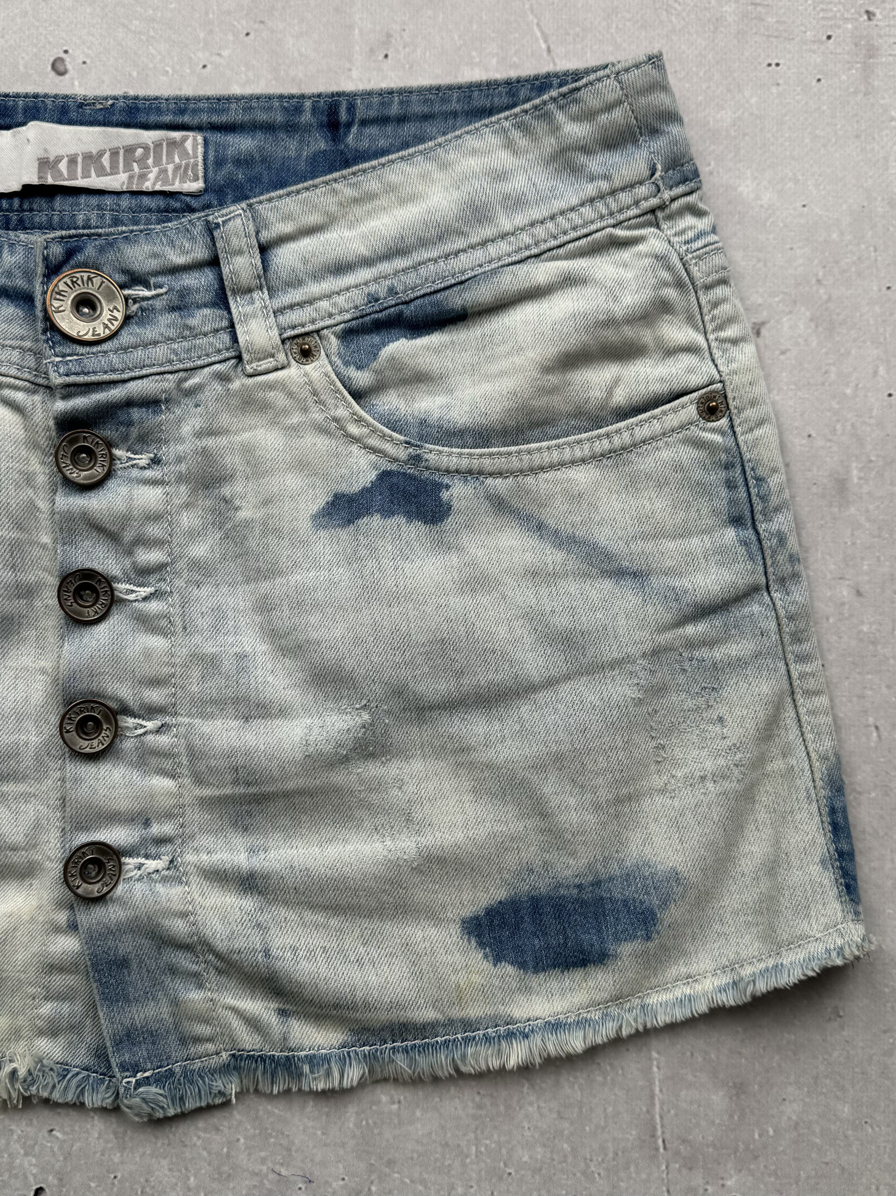 Japanese Brand × Vintage Vintage Jeans Mini Skirt Size 26" / US 2 / IT 38 - 3 Thumbnail