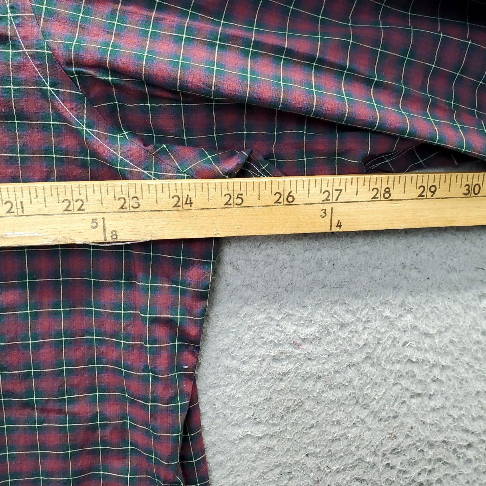 Ralph Lauren Lauren Ralph Lauren Dress Shirt Mens 16.5 Multi Plaid Non-Iron Collared Button Up Shirt Size 46R - 4 Thumbnail