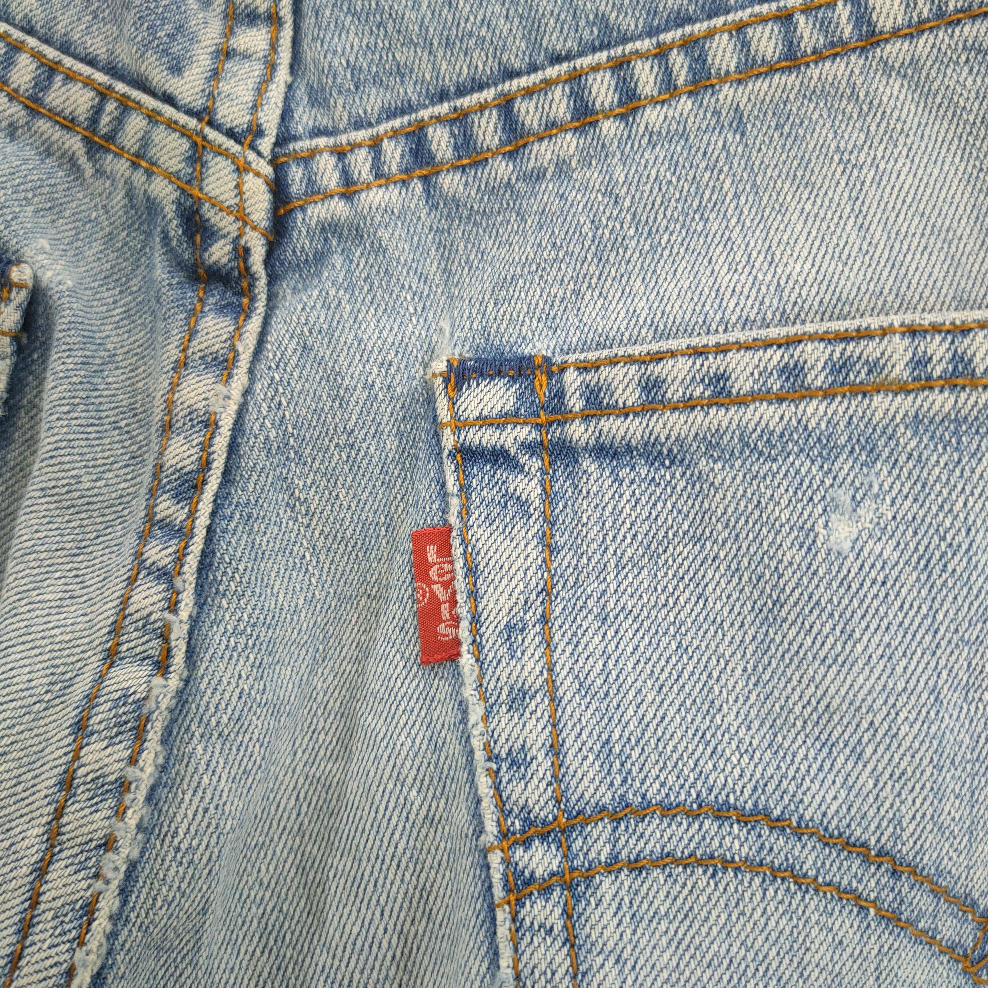 Levi's VINTAGE LEVI'S 512 STRAIGHT FADED BLUE DISTRESSED JEAN PANTS Size US 28 / EU 44 - 13 Thumbnail