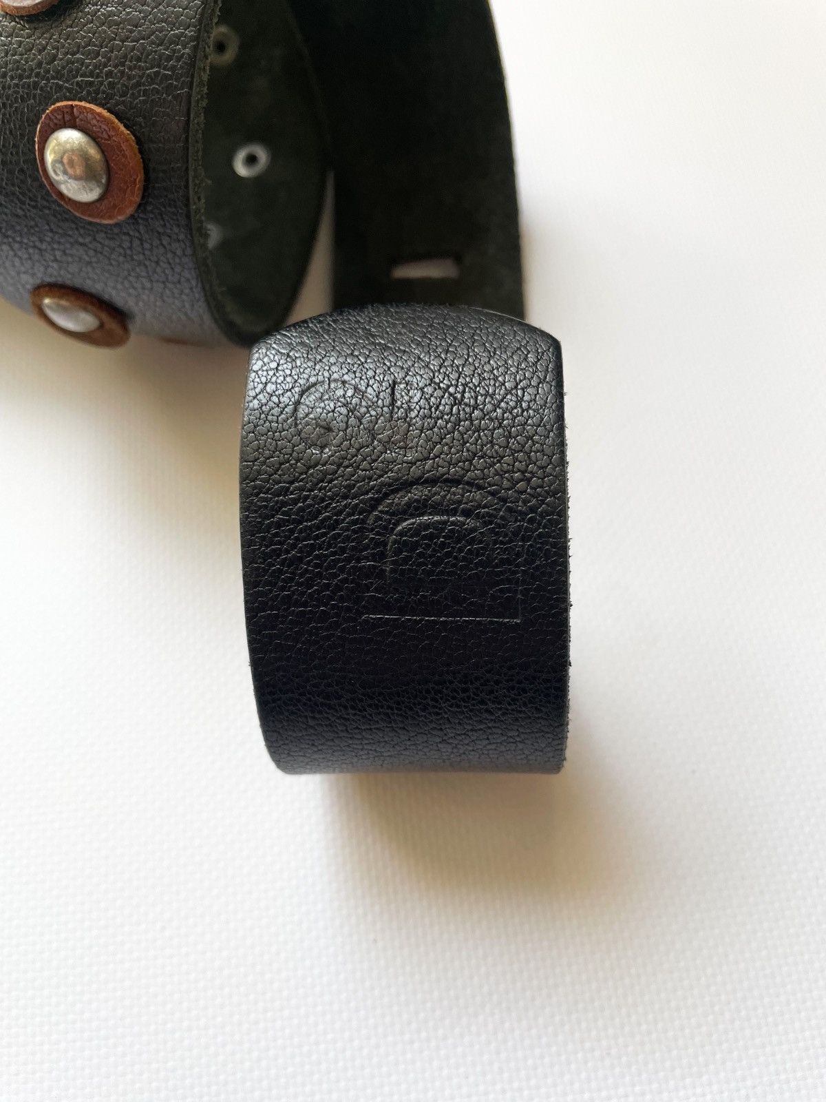 Dsquared2 Vintage Dsquared studded rivets crazy punk leather belt Size ONE SIZE - 7 Thumbnail