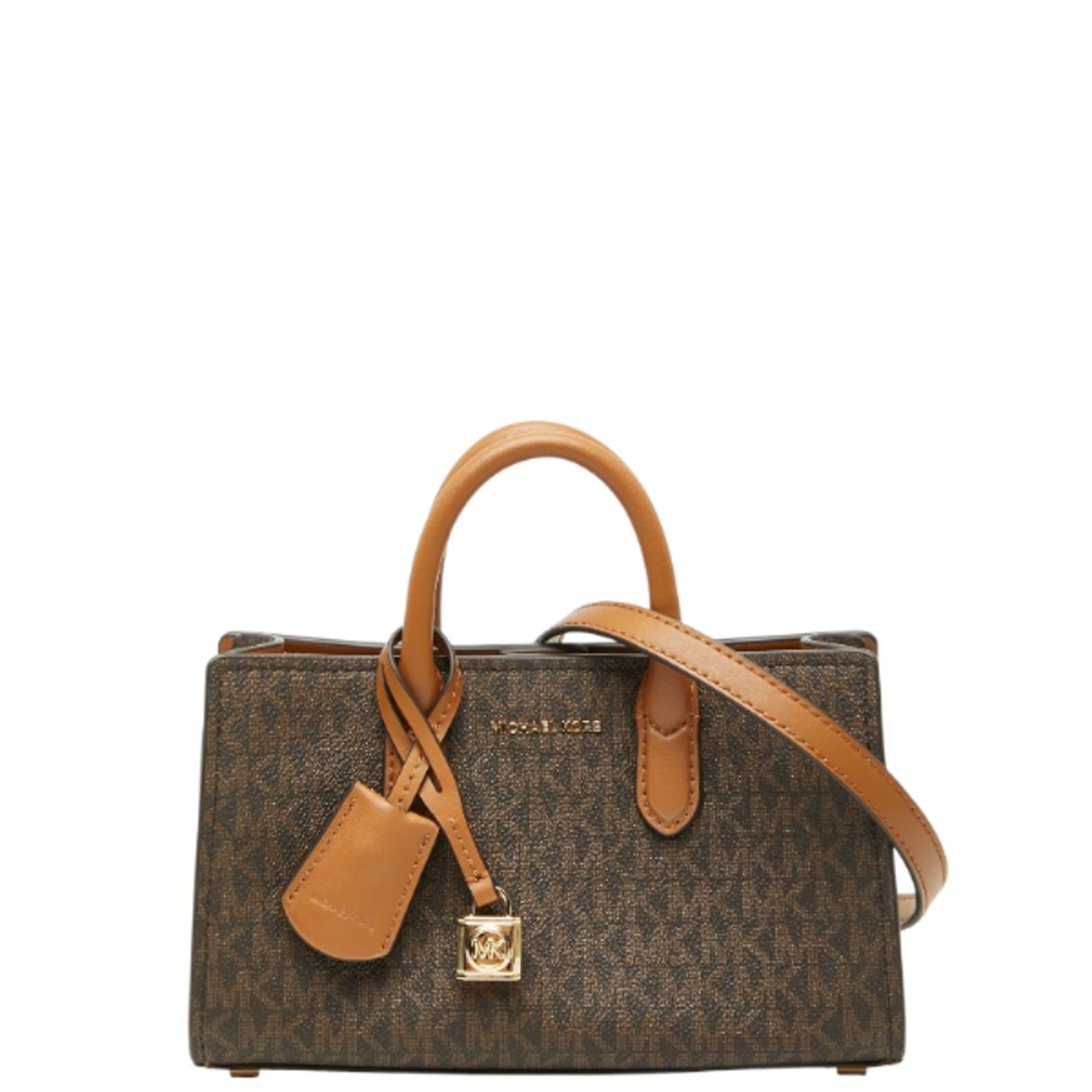 Michael Kors Michael Kors Scarlett Handbag Shoulder Bag 2WAY 32F4GETC0B Brown Leather Women's Size ONE SIZE - 1 Thumbnail