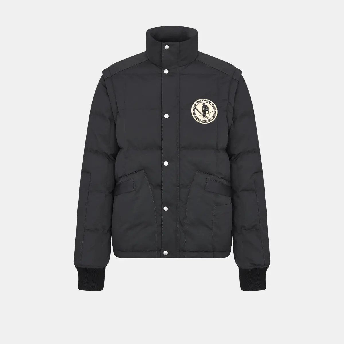 o1w1db11224 Dior And Peter Doig Ski Jacket in Black