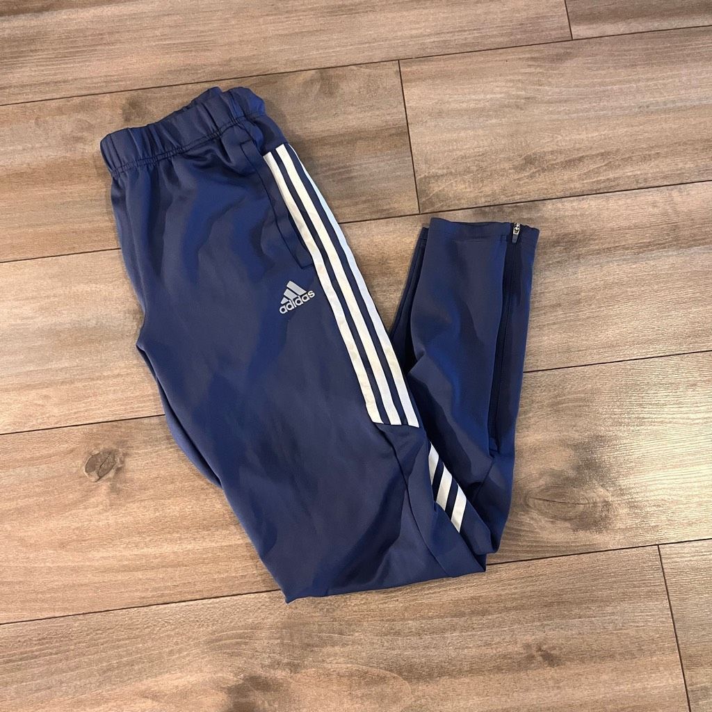 Adidas Adidas Blue Athletic Soccer Jogger Pants Men Small Bin G-40 Size US 32 / EU 48 - 1 Thumbnail