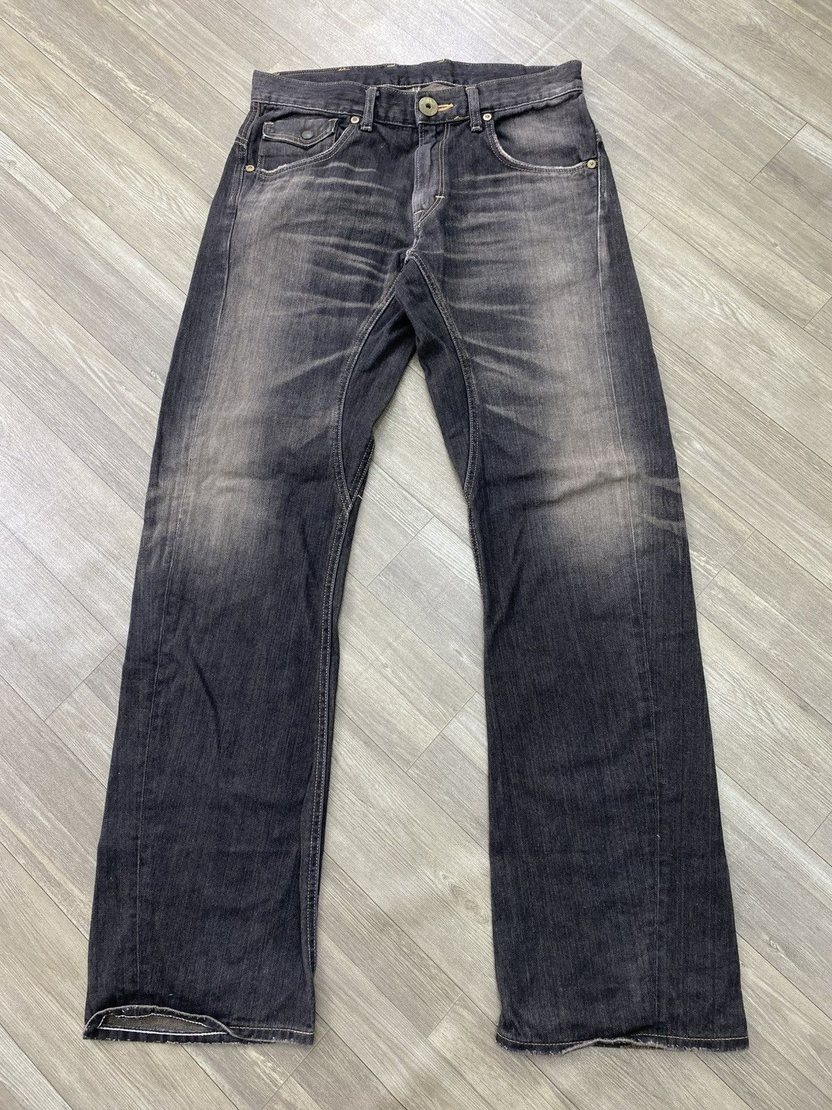 If Six Was Nine Vintage Lee Clawmark Faded Lgb Style Flared Jeans Y2K Size US 32 / EU 48 - 1 Thumbnail