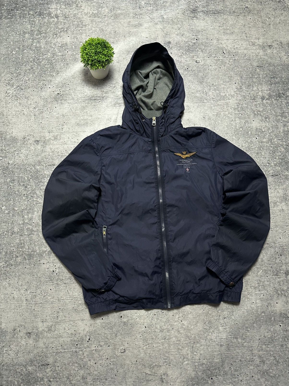 Aeronautica Militare AERONAUTICA MILITARE Pilot Nylon Windbreaker Y2K Army Jacket Size US M / EU 48-50 / 2 - 1 Thumbnail