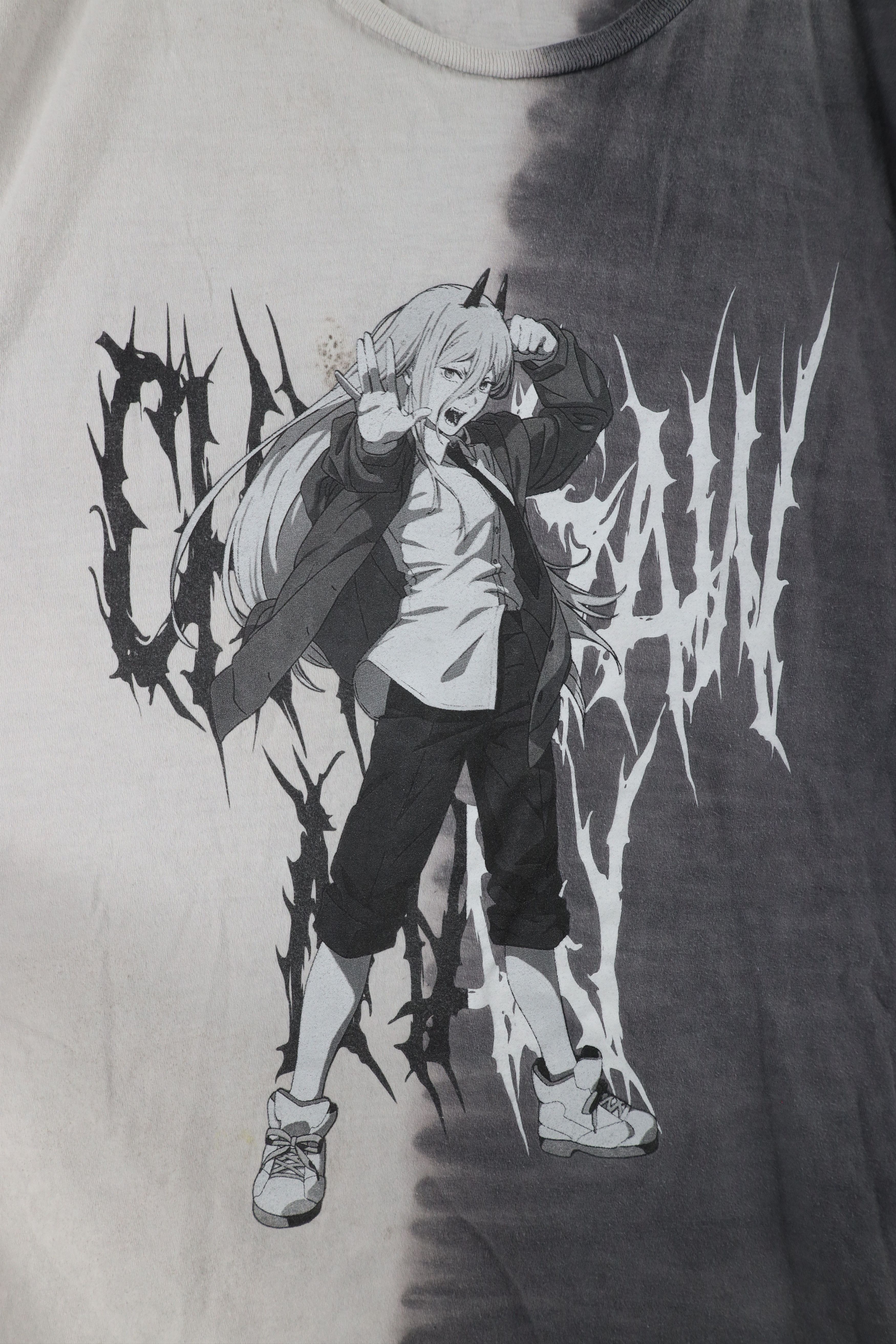 Vintage Streetwear Chainsaw Japanese Anime Manga Acid Wash T-Shirt Size US XXL / EU 58 / 5 - 4 Thumbnail