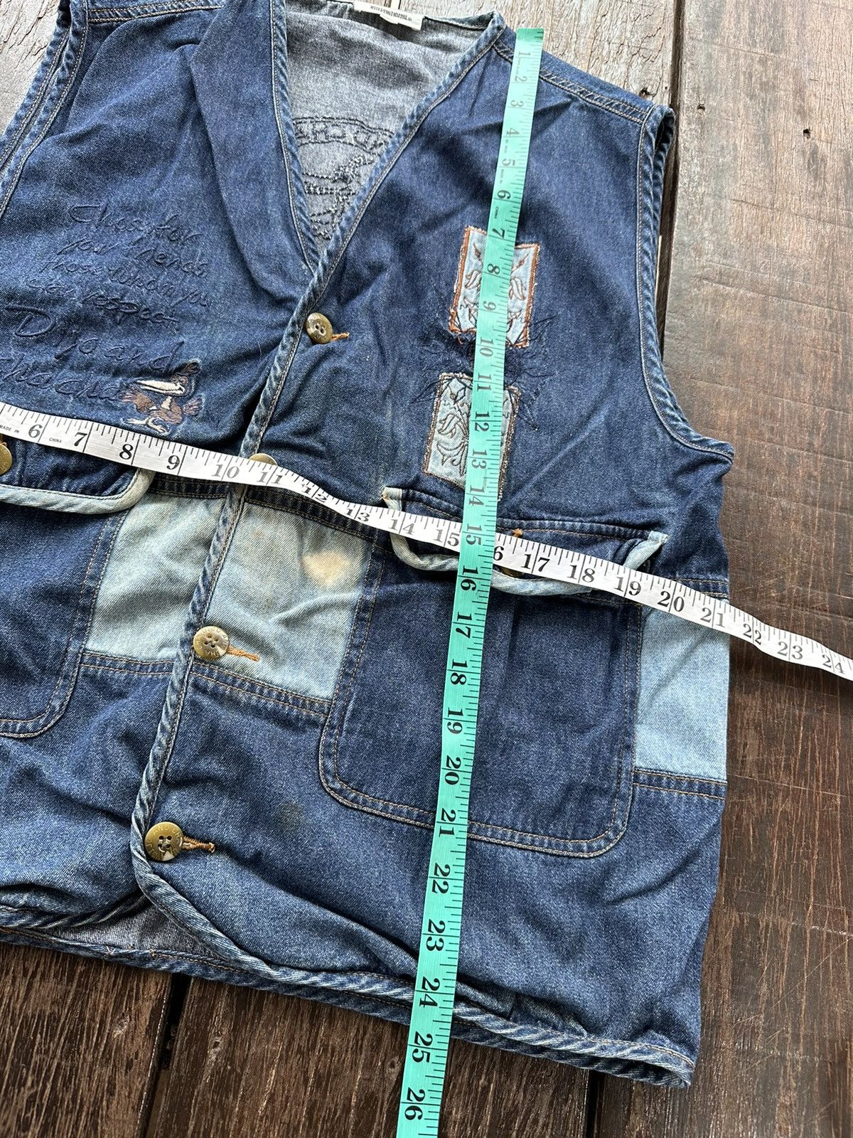 Vintage Vintage Dijo And ChaCha Denim Vest Size US L / EU 52-54 / 3 - 9 Thumbnail