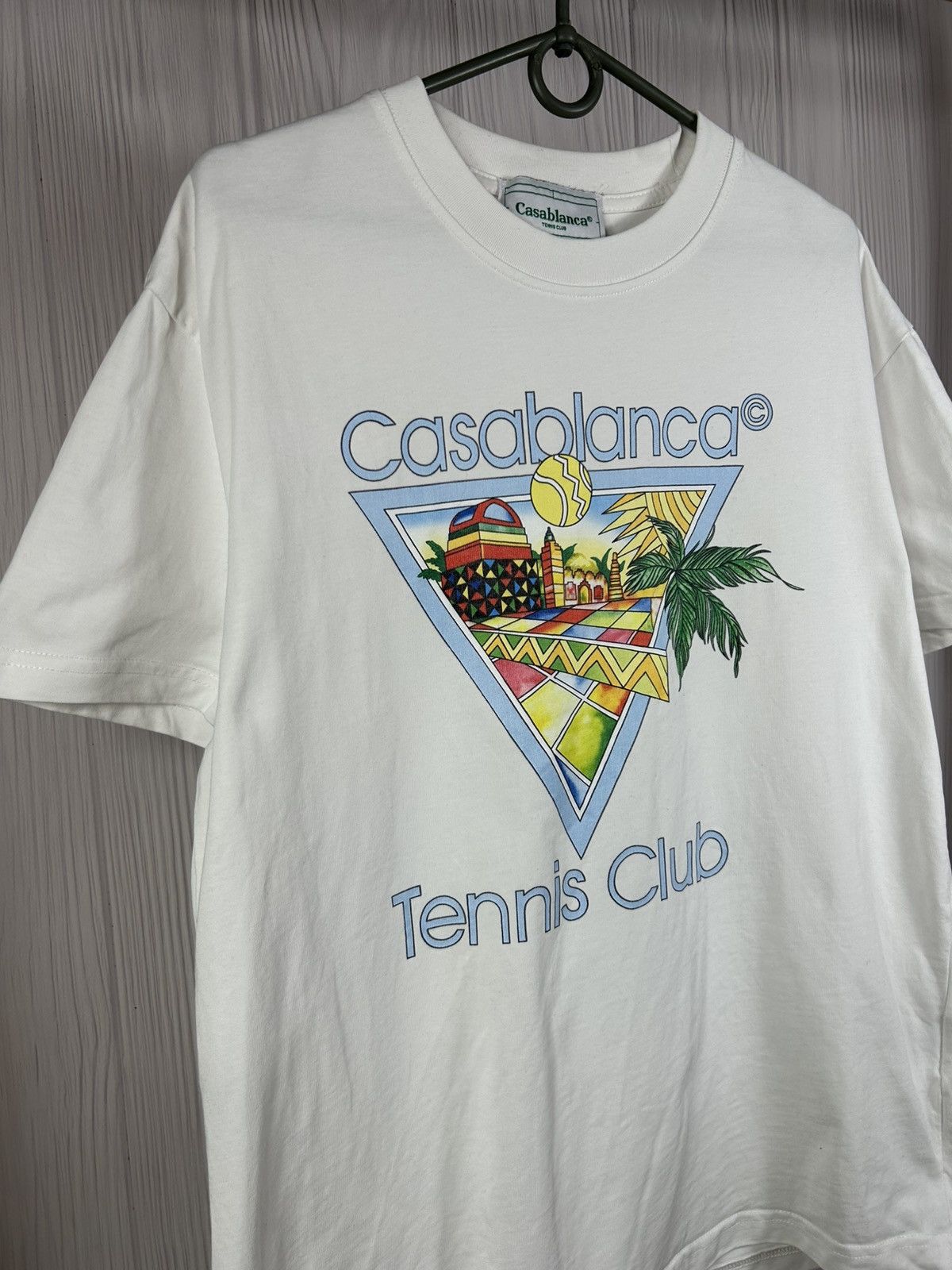Casablanca Casablanca Afro Cubism Tennis Club T-Shirt Size L Size US L / EU 52-54 / 3 - 2 Thumbnail