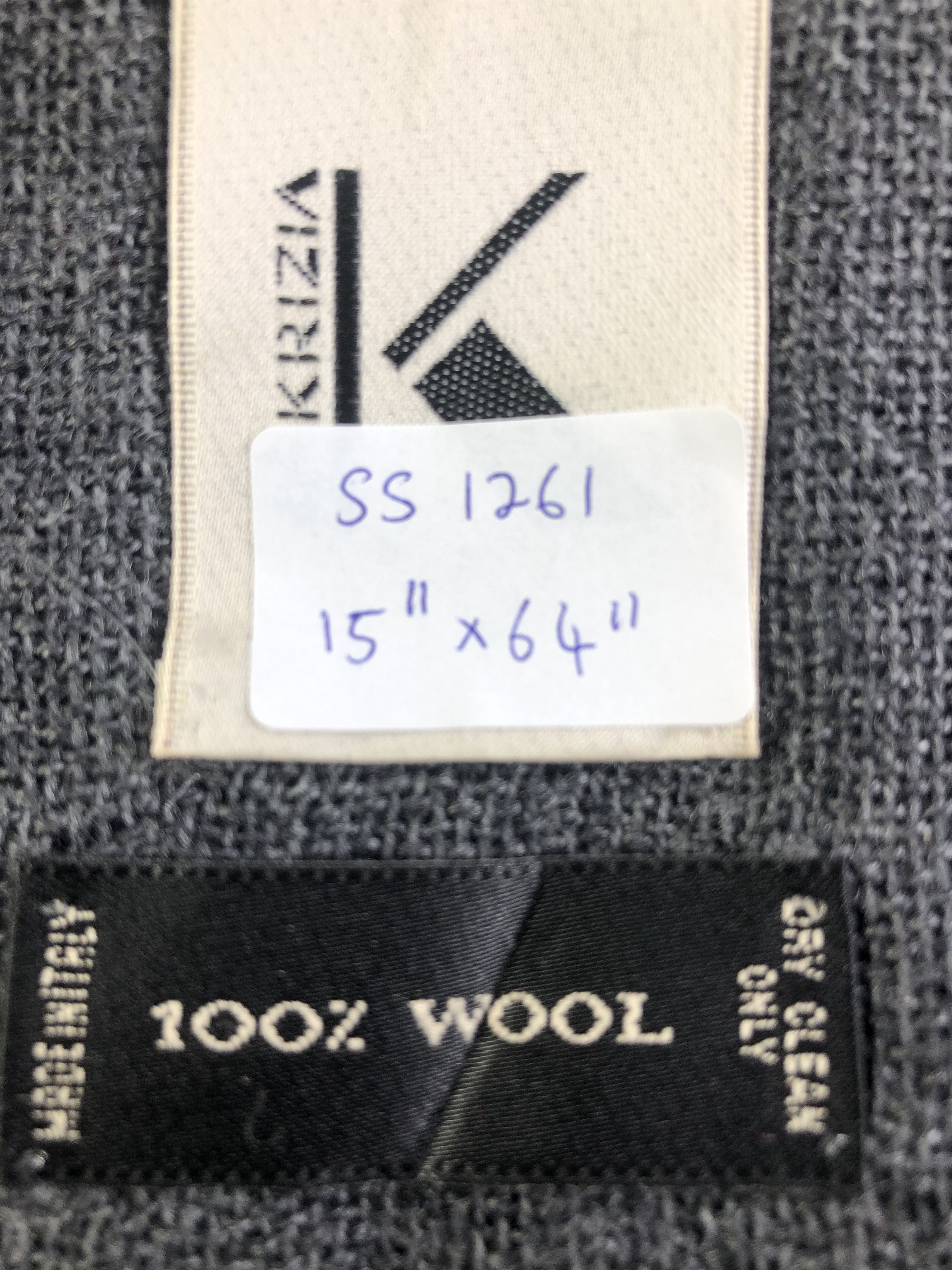 Krizia Uomo Krizia Lambswool Scarf / Muffler / Neckwear SS1261 Size ONE SIZE - 8 Thumbnail
