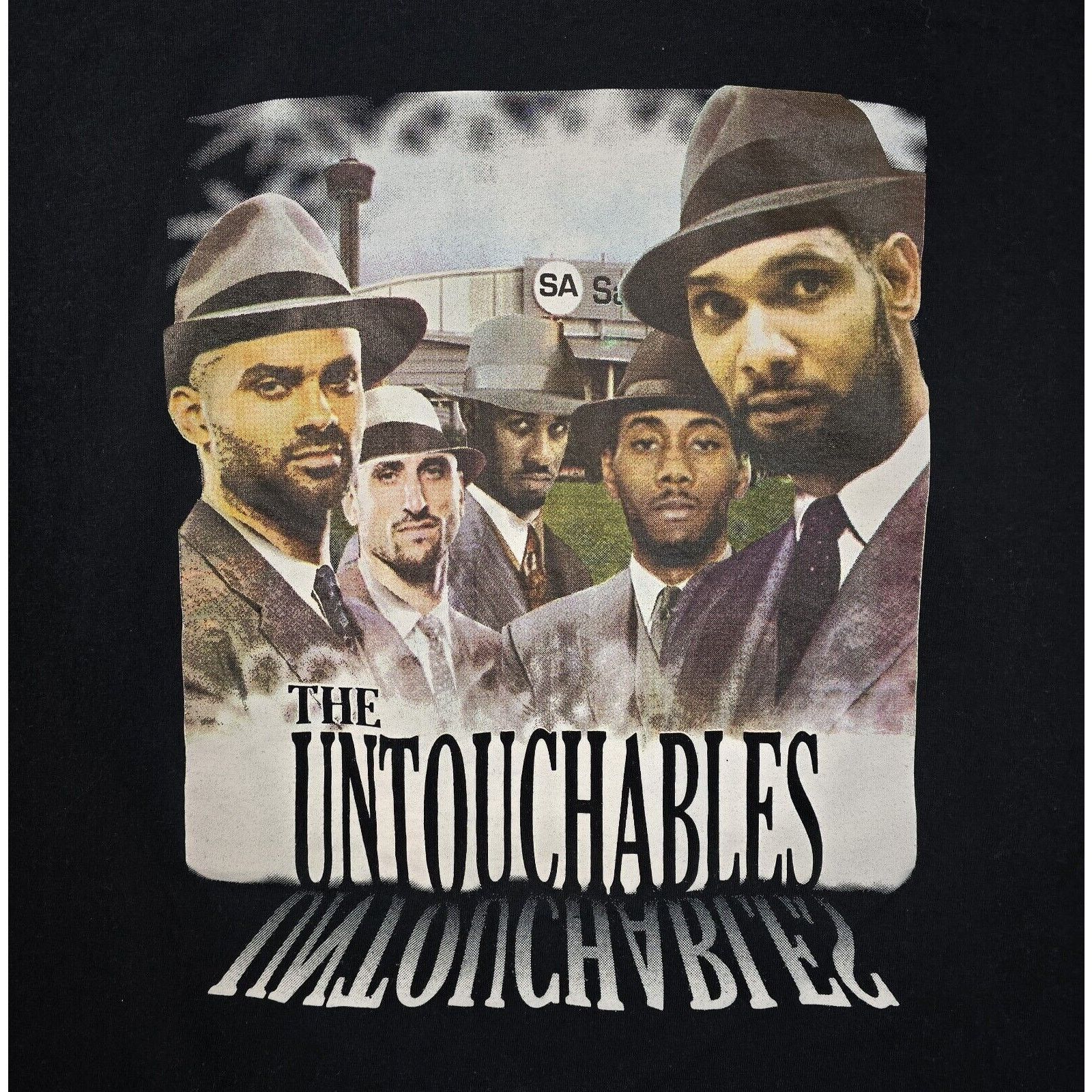 Gildan San Antonio Spurs The Untouchables Shirt XXL Y2K Vintage Size US XXL / EU 58 / 5 - 3 Thumbnail