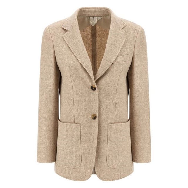 Max Mara MAX MARA Caraffa Beige Blazer Jacket New & Authentic (Women' Size S / US 4 / IT 40 - 1 Thumbnail