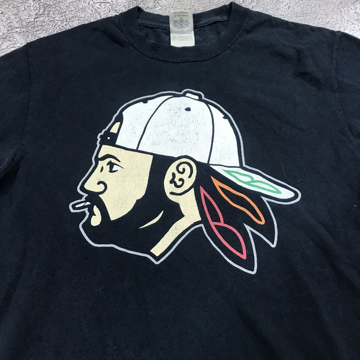 Vintage Vintage 90s Graphic Tee Head Portrait Streetwear Skate S Size US S / EU 44-46 / 1 - 2 Thumbnail