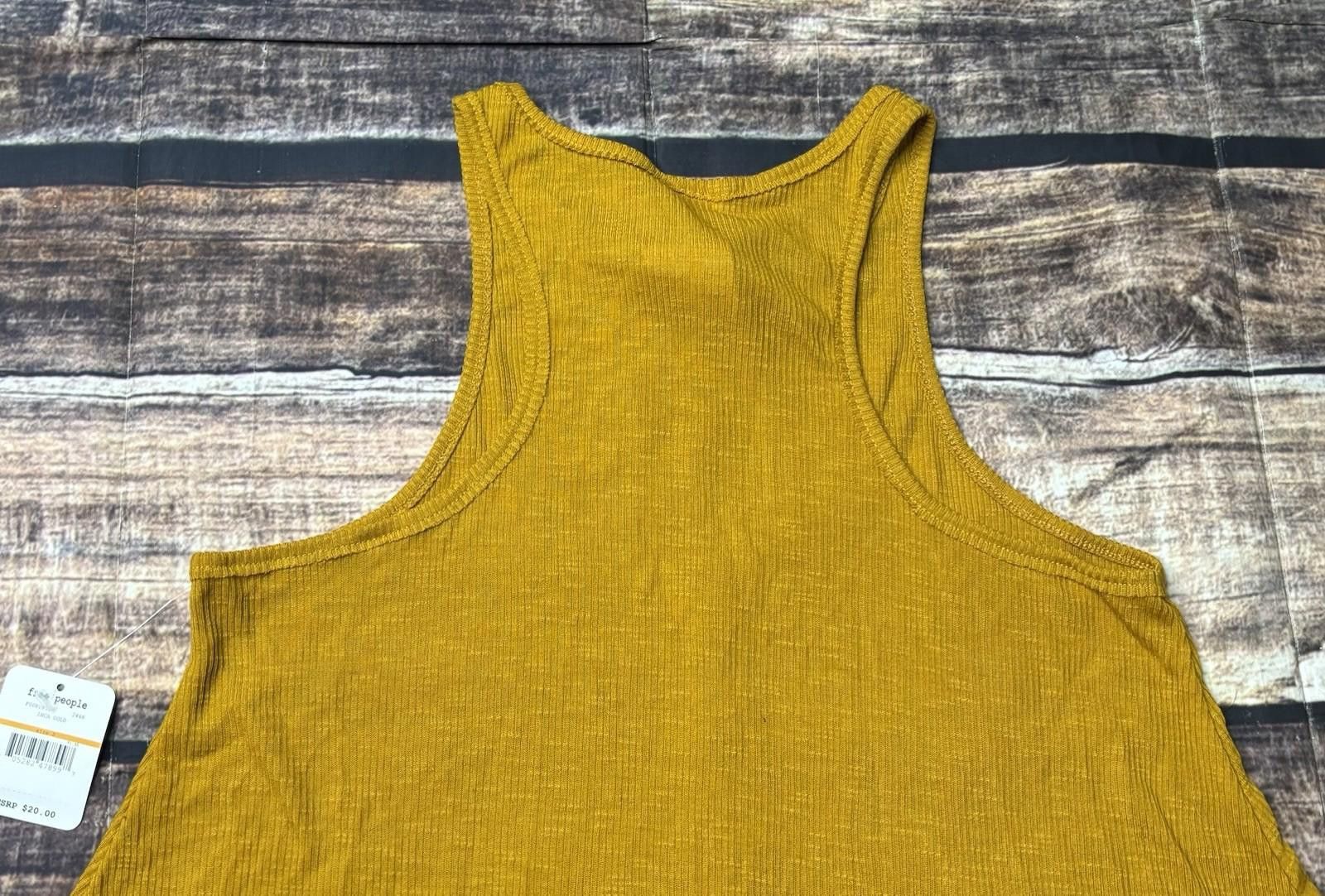 Free People Free People Tank Top Womens Small Petite Loose Fit Yellow Size S / US 4 / IT 40 - 6 Thumbnail