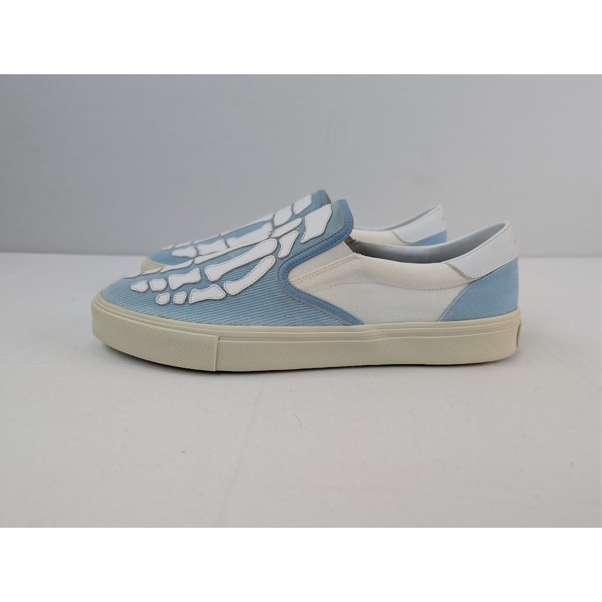 Amiri o1rshd1 Corduroy Skel Toe Slip On in Light Blue/White Size US 13 / EU 46 - 10 Thumbnail