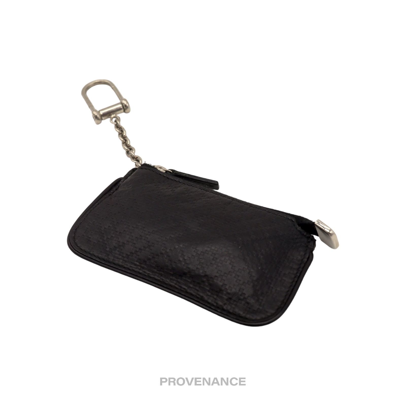 Gucci 🔴 Gucci Key Pouch Cles - Black Diamante Leather Size ONE SIZE - 3 Thumbnail