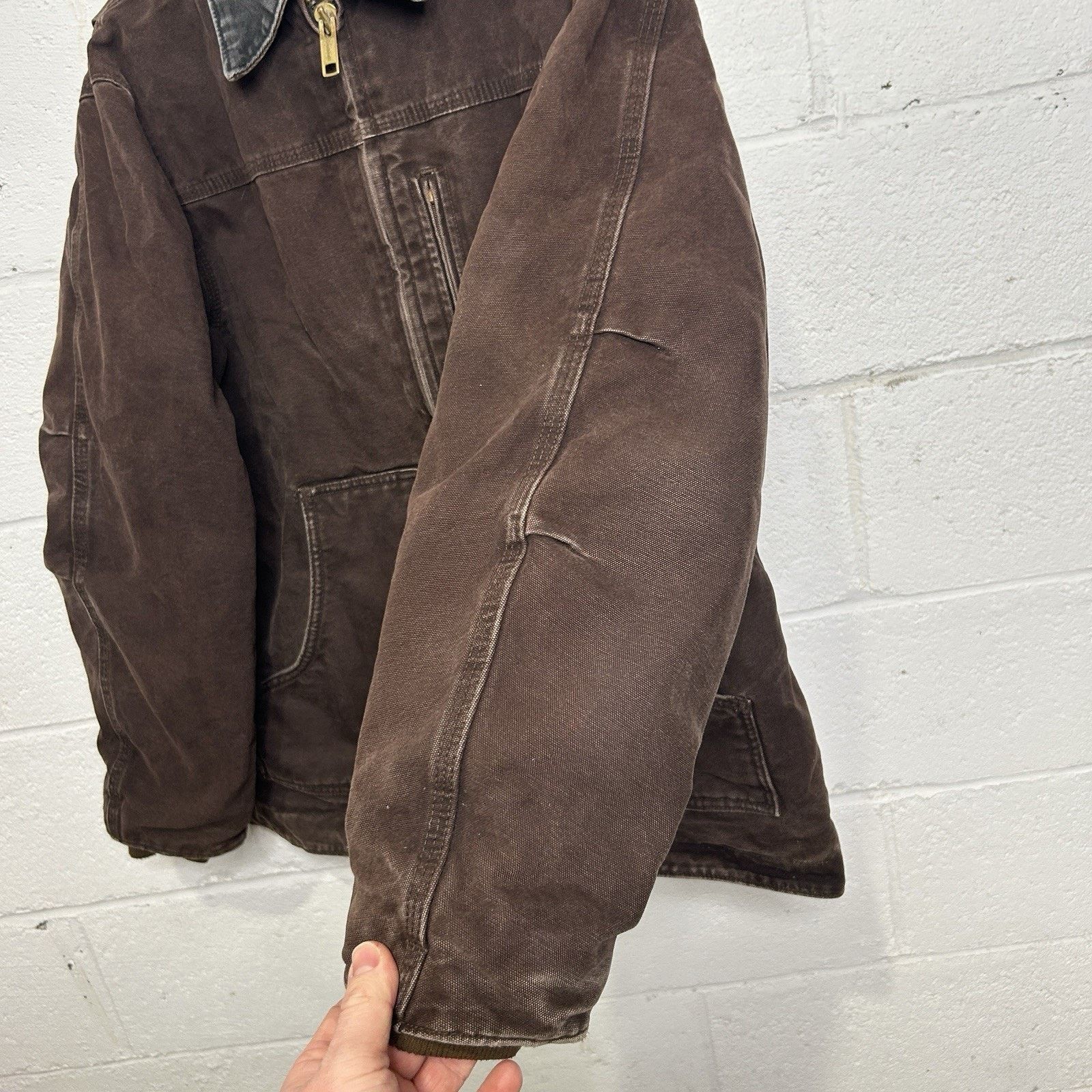 Carhartt Vintage Carhartt Sherpa-Lined Ridge Jacket “Dark Brown” C61 Size US M / EU 48-50 / 2 - 10 Thumbnail