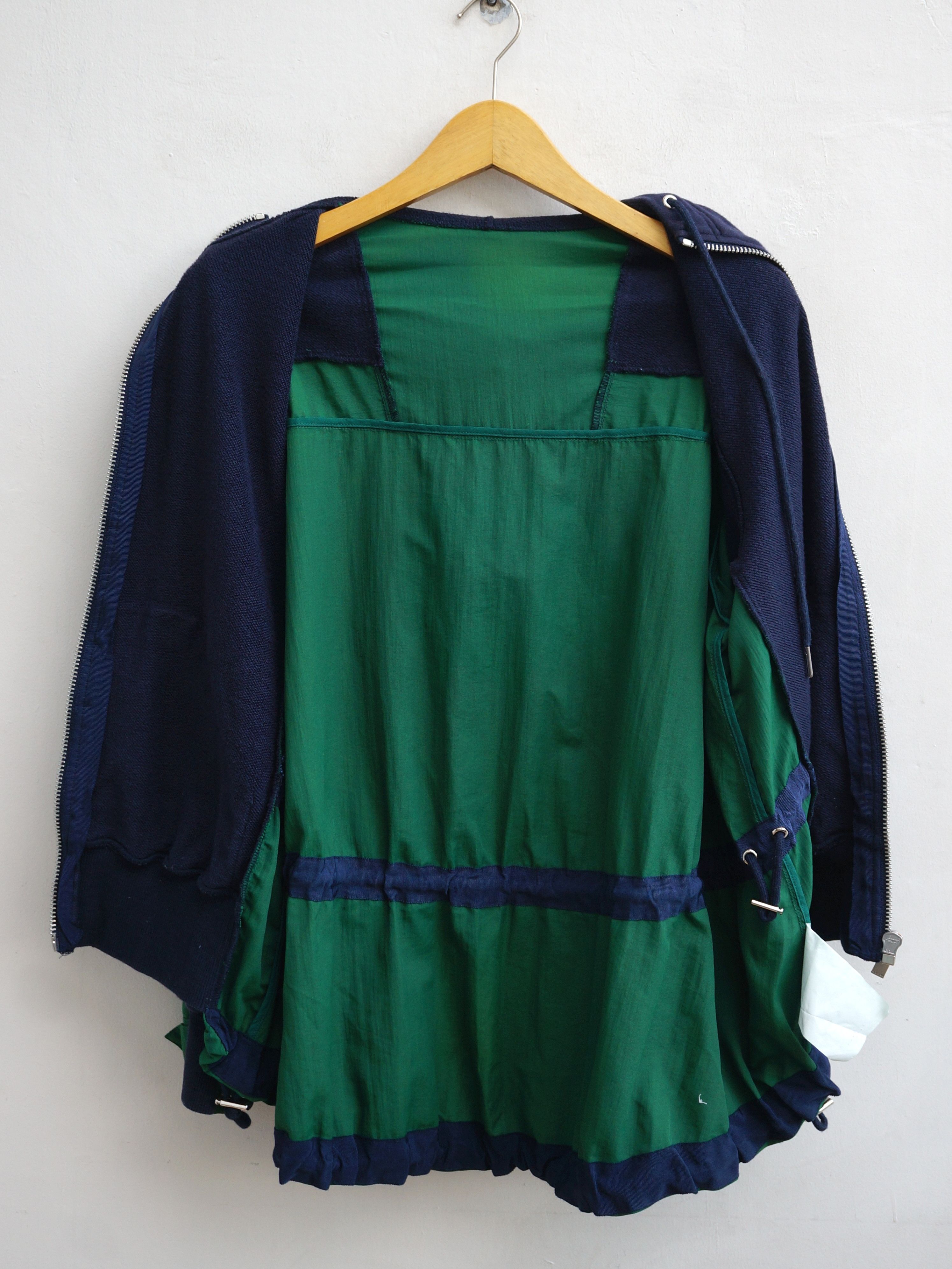 Sacai Sacai Panelled Hoodie Zip Light Jacket Size US S / EU 44-46 / 1 - 4 Thumbnail