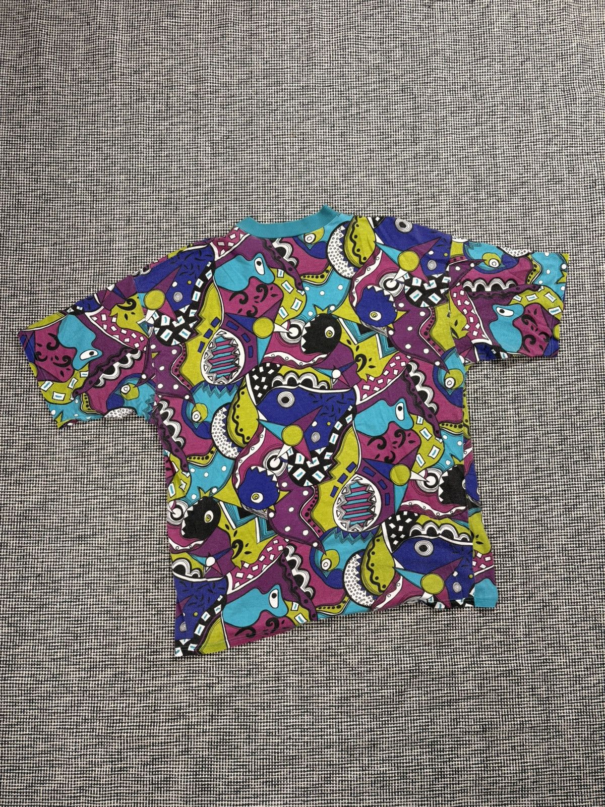 Vintage 80s vintage raver aop crazy print tee Size US XL / EU 56 / 4 - 2 Thumbnail