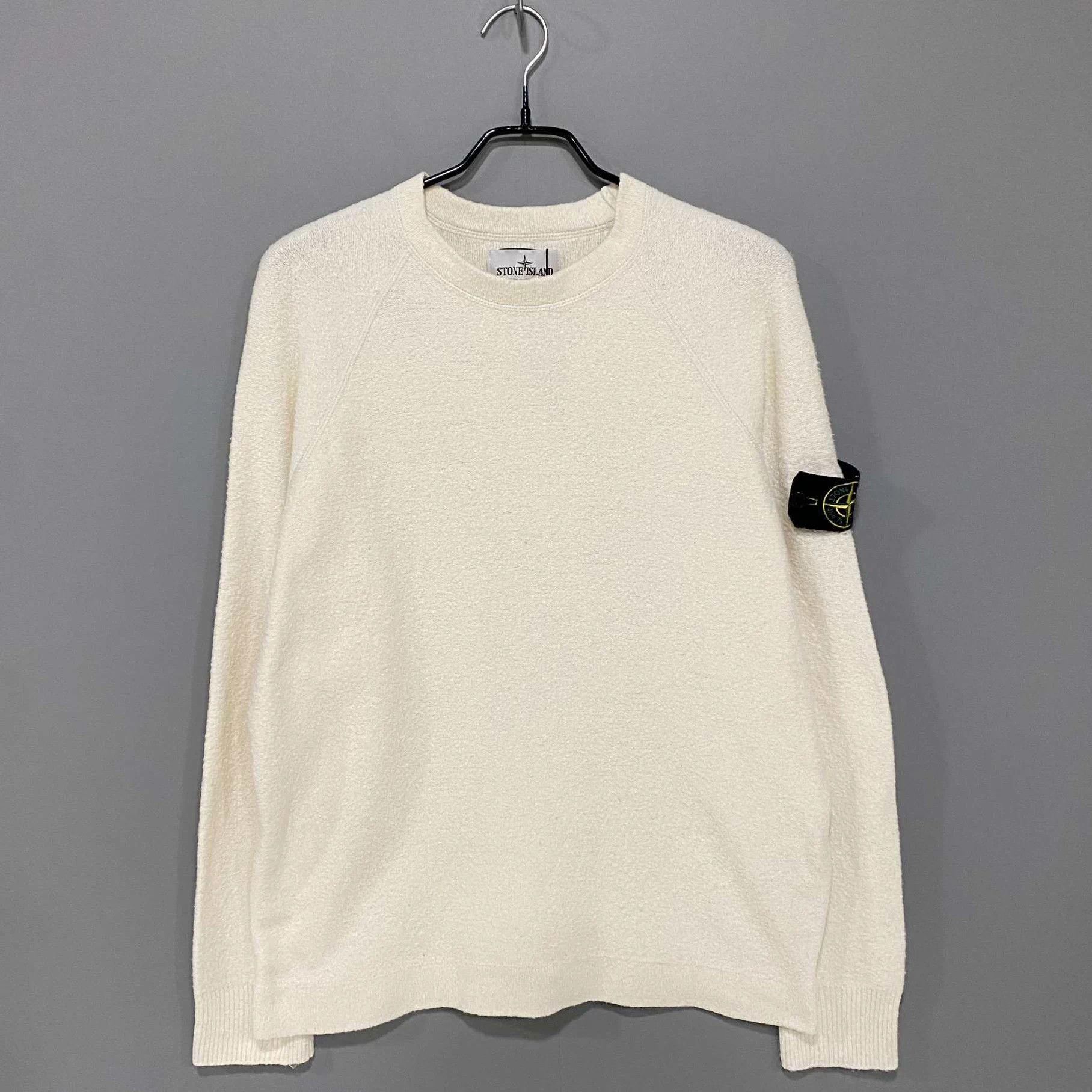 Stone Island Stone Island cream towel sleeve patch sweatshirt Size US L / EU 52-54 / 3 - 1 Thumbnail