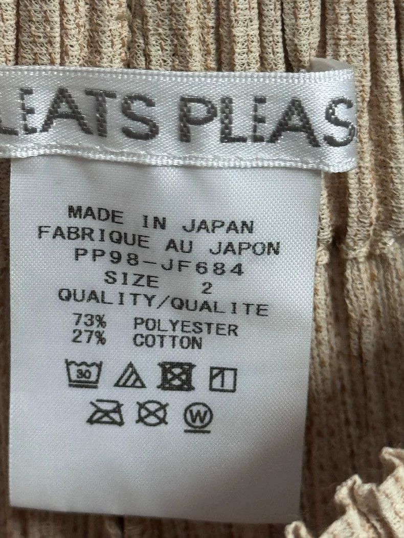 Issey Miyake issey miyake size:2 Beige straight-leg pants 2506-Nextarro Size 42" / US 20 - 4 Thumbnail