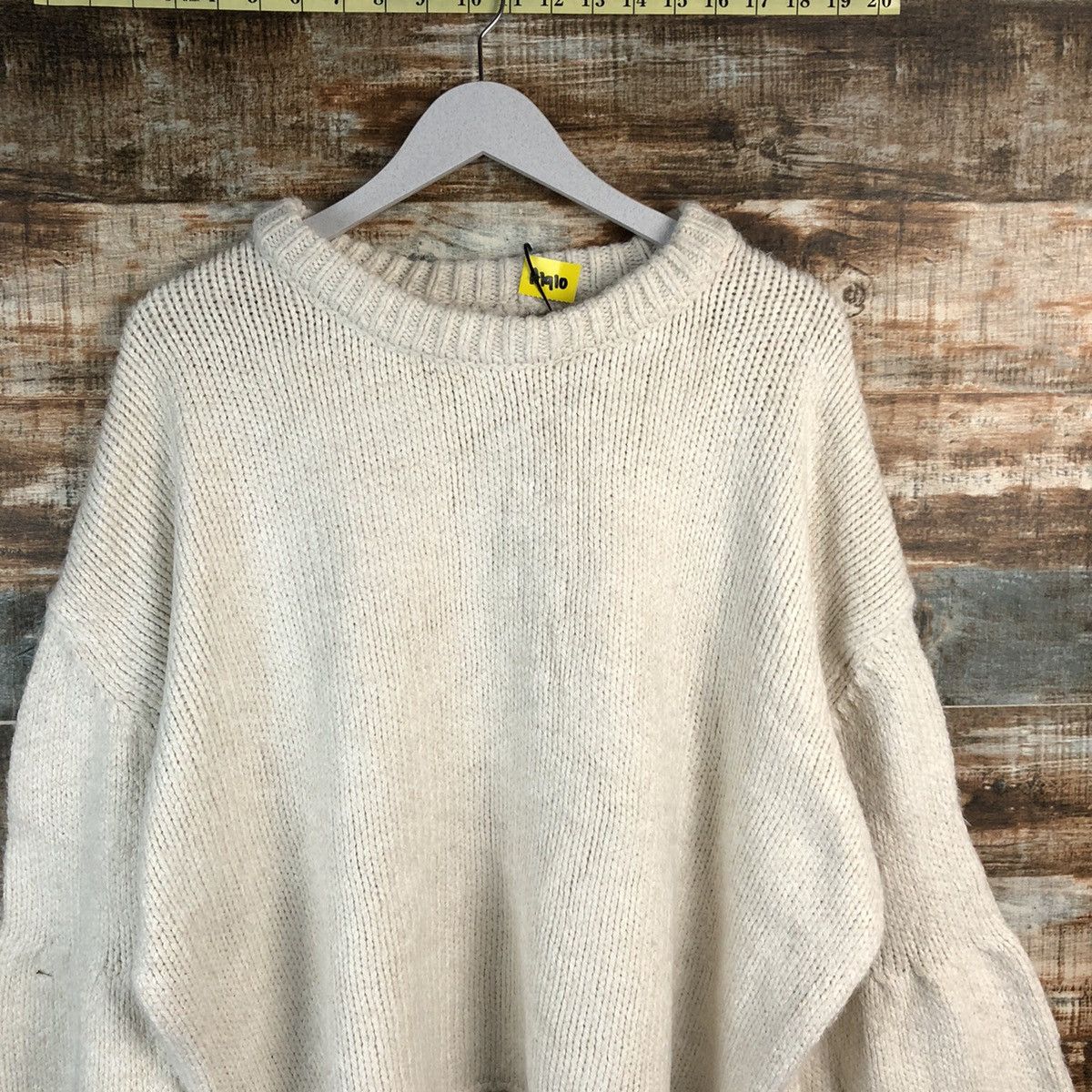 Vintage Japanese Brand vintage baggie White Knitwear #A1910 Size L / US 10 / IT 46 - 5 Thumbnail