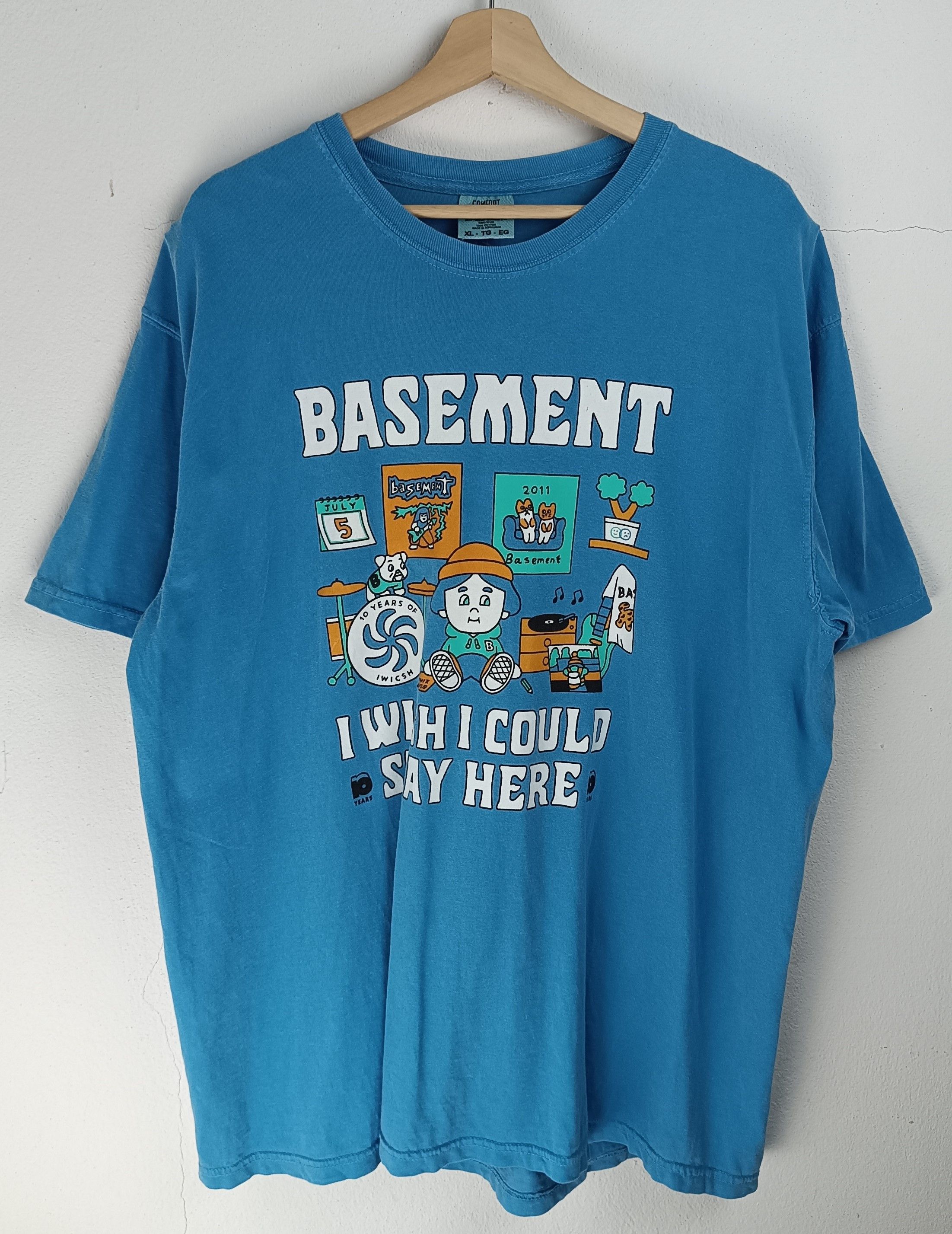 Band Tees VINTAGE BASEMENT "I WISH I COULD" TITLE FIGHT CITIZEN BAND Size US XL / EU 56 / 4 - 3 Thumbnail