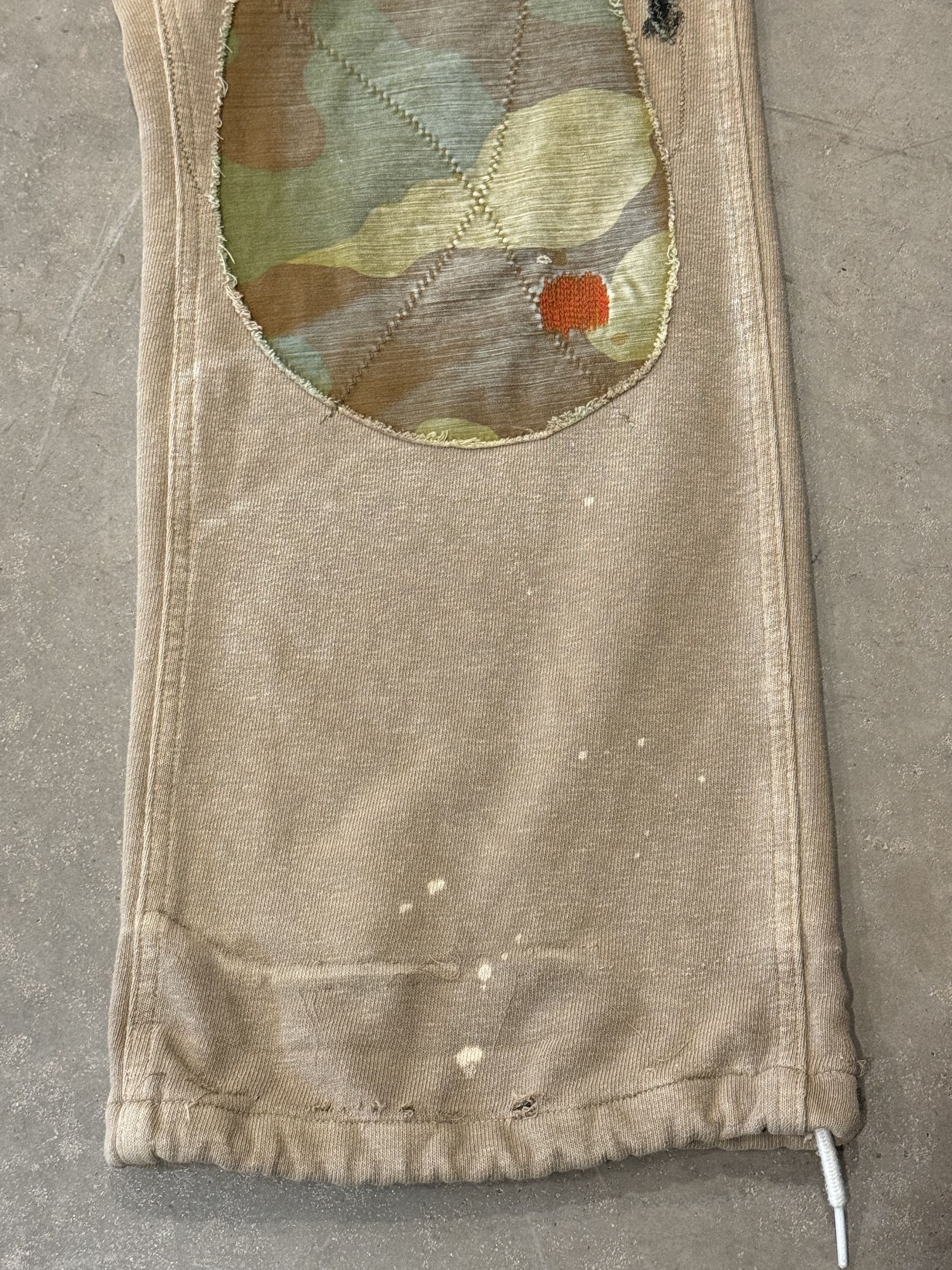 Kapital Kountry Kapital Beige Patchwork Sweatpants Size US 31 - 8 Thumbnail