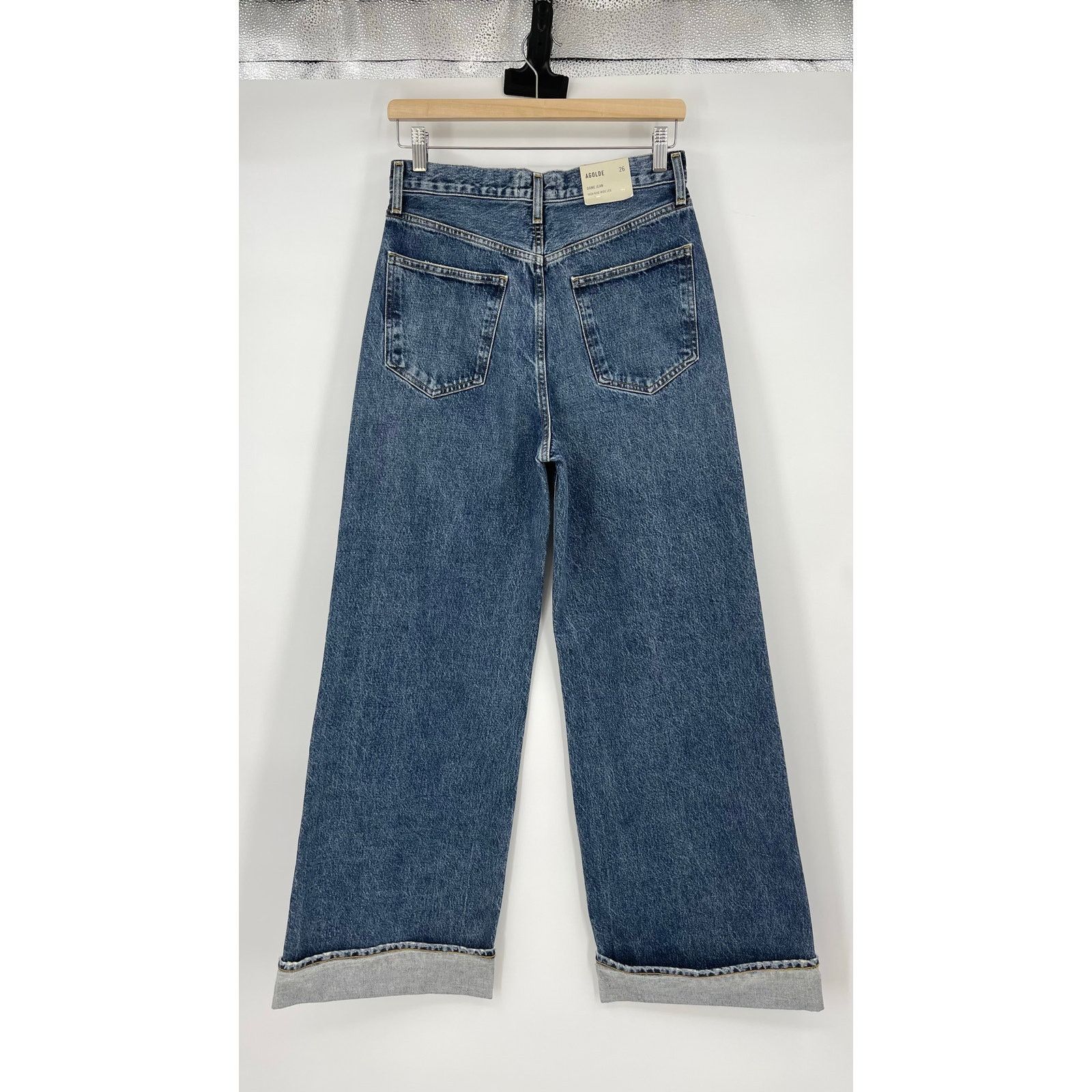 Agolde AGOLDE | NWT Dame High Rise Wide Leg Cuffed Jeans Control 26 Size 26" / US 2 / IT 38 - 4 Thumbnail